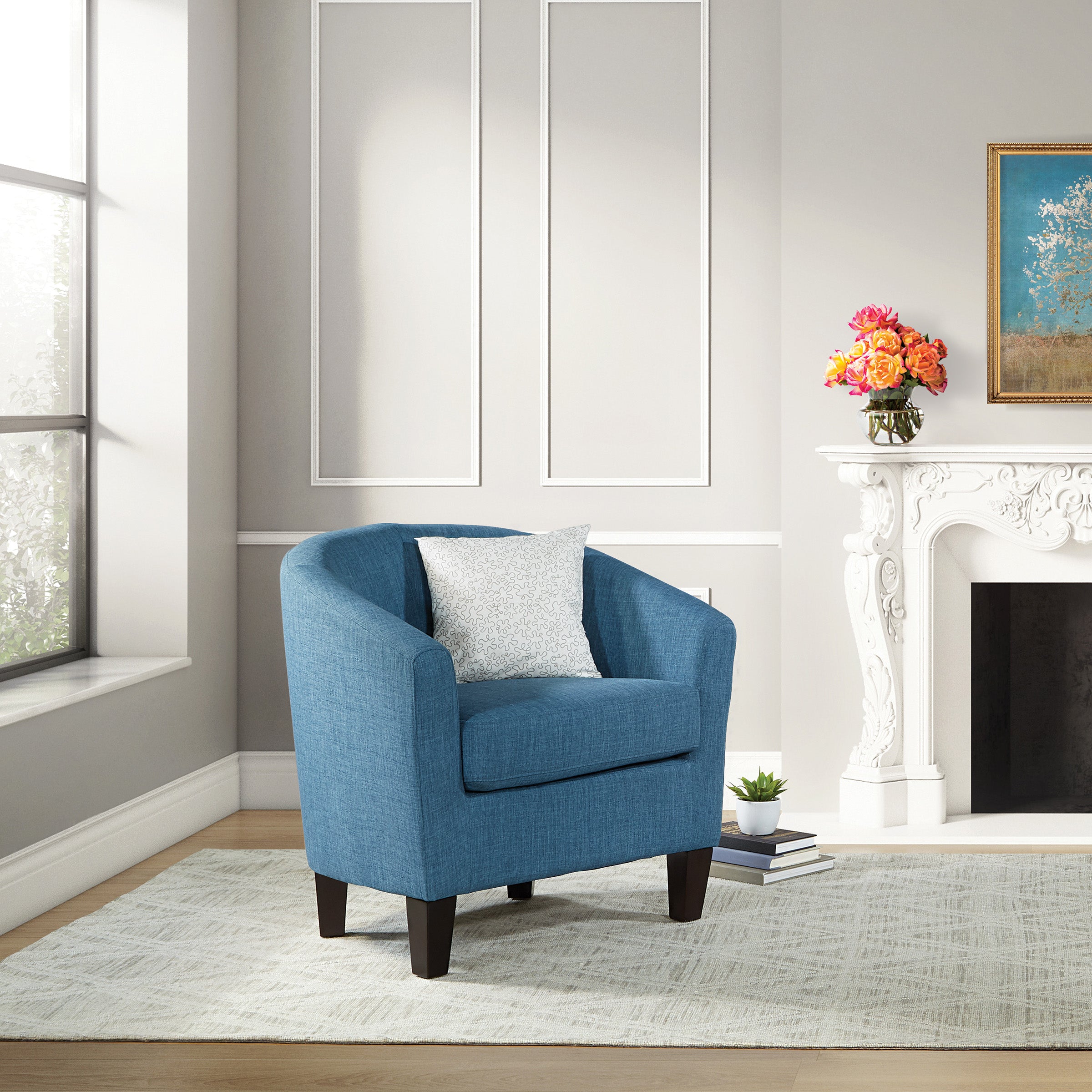 Ethan Tub Chair - Blue Denim