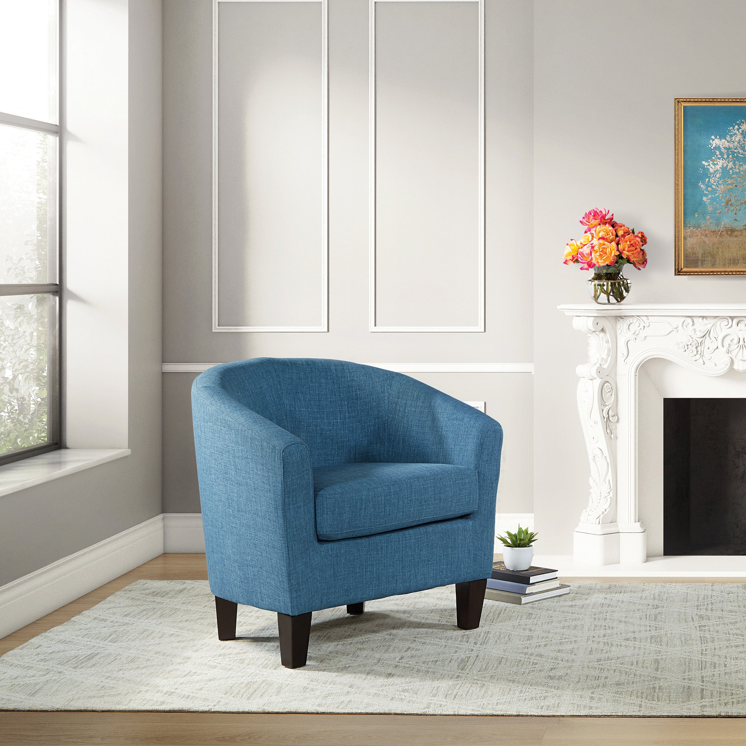 Ethan Tub Chair - Blue Denim