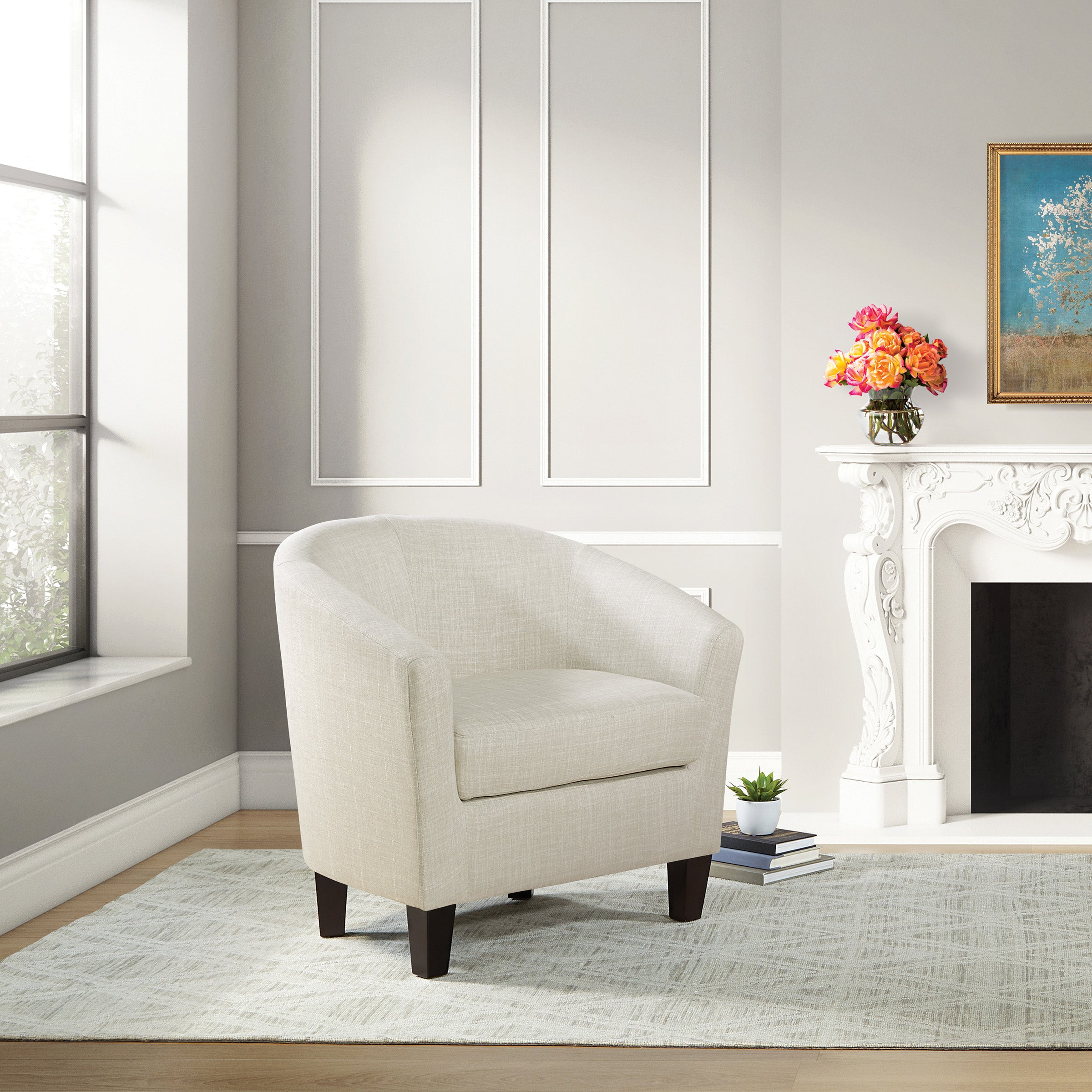 Ethan Tub Chair - Linen Fabric