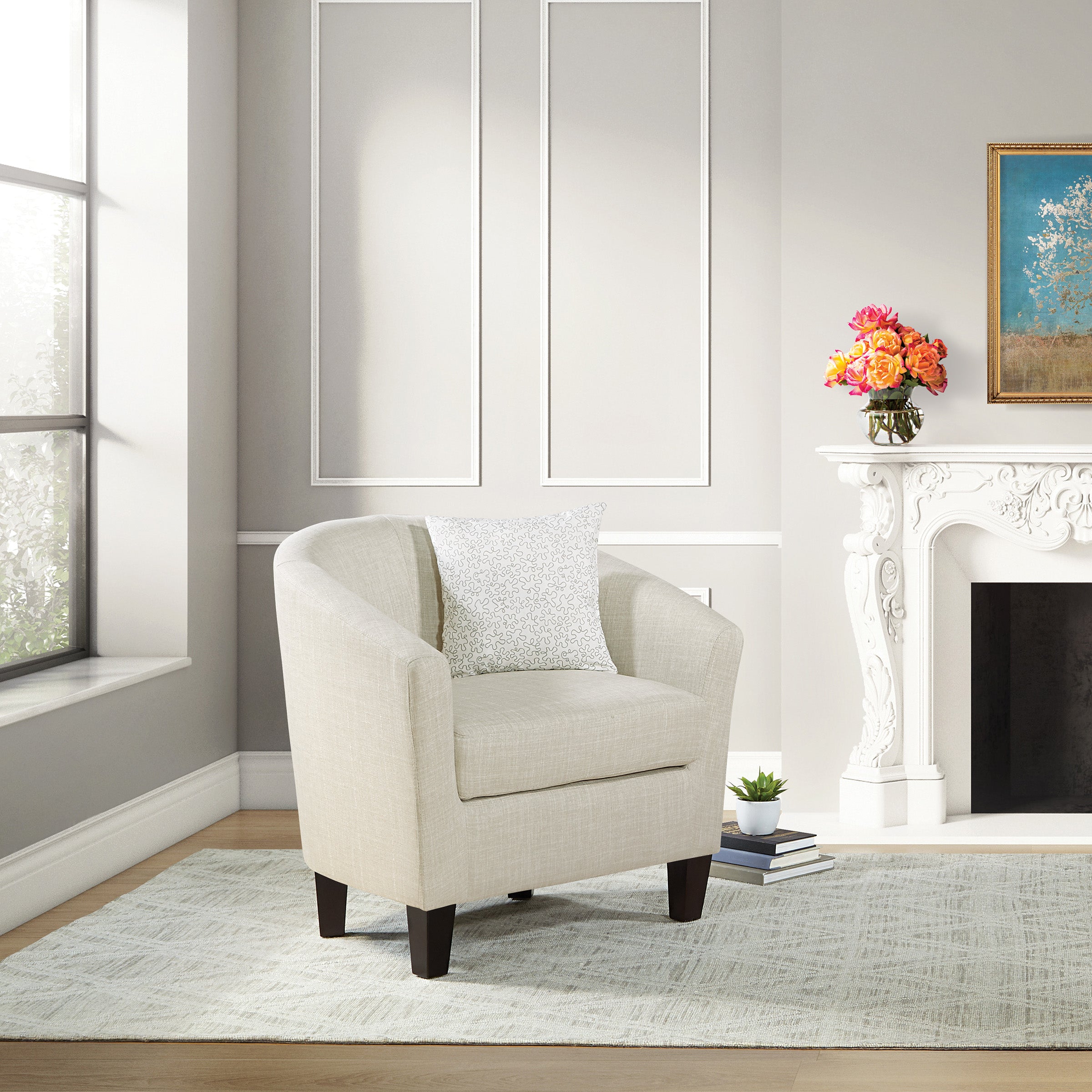 Ethan Tub Chair - Linen Fabric