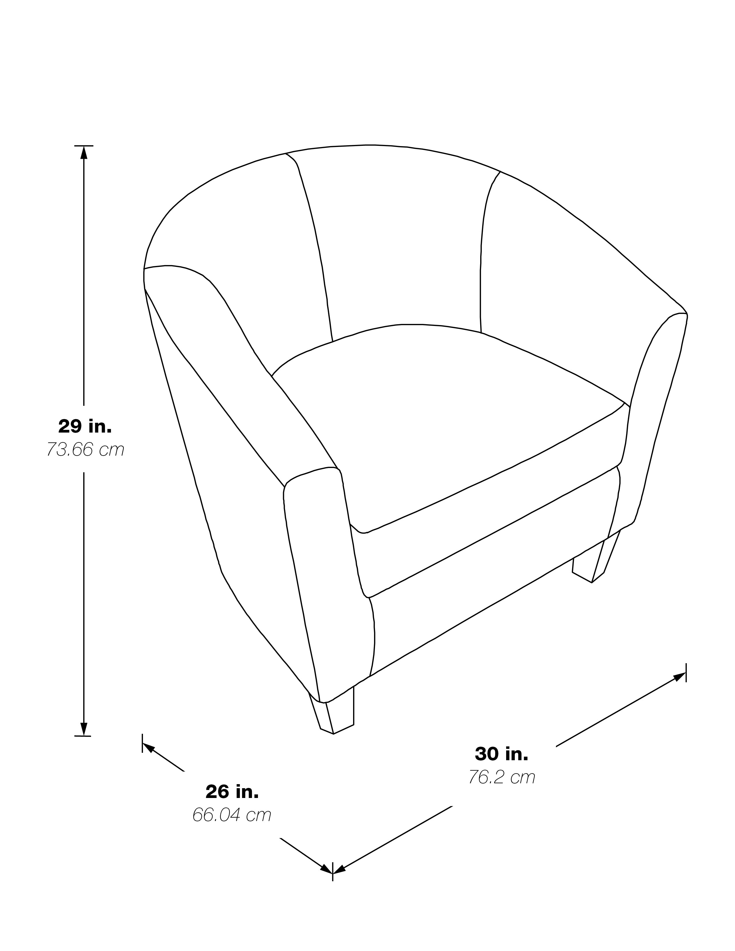 Ethan Tub Chair - Cranberry