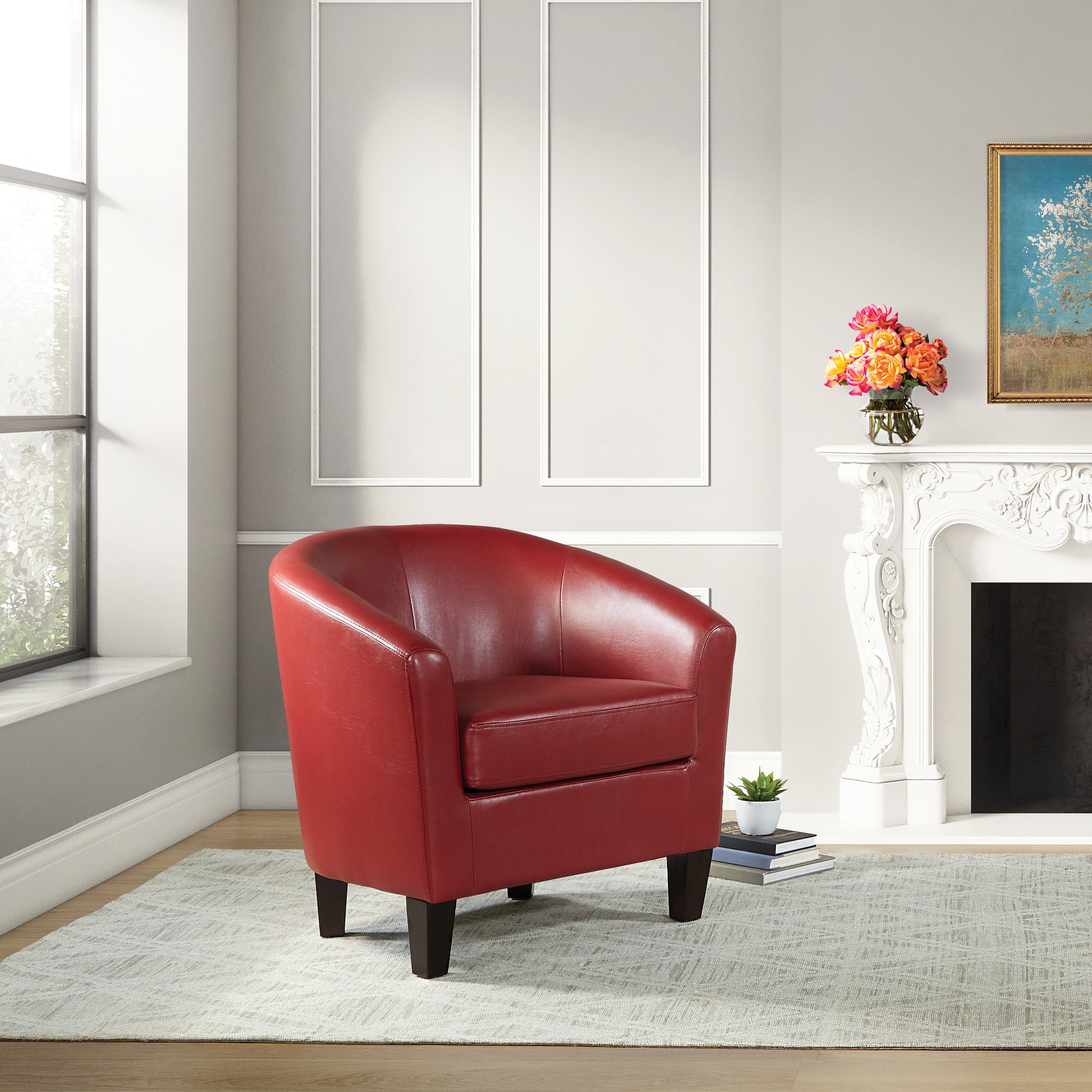 Ethan Tub Chair - Cranberry