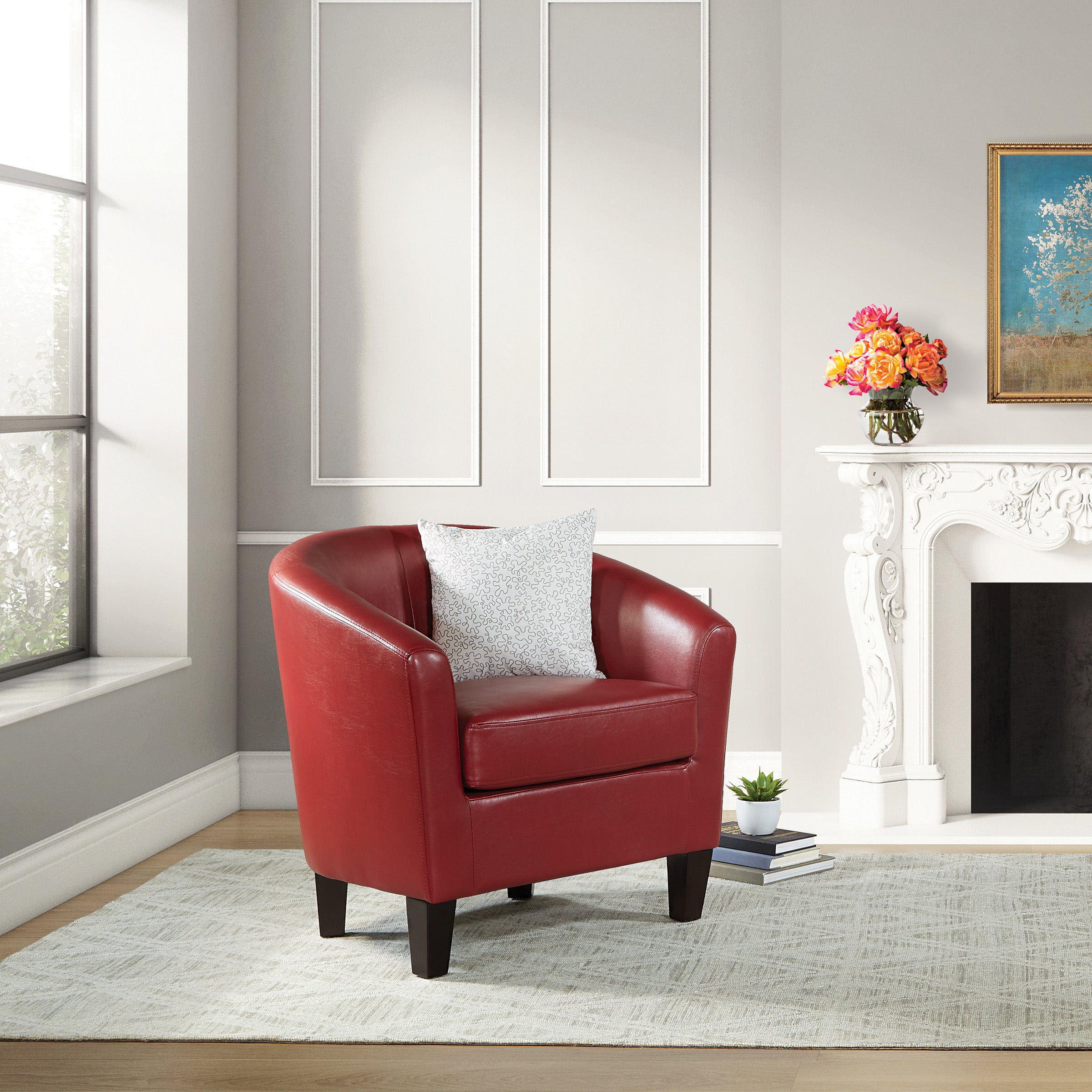 Ethan Tub Chair - Cranberry
