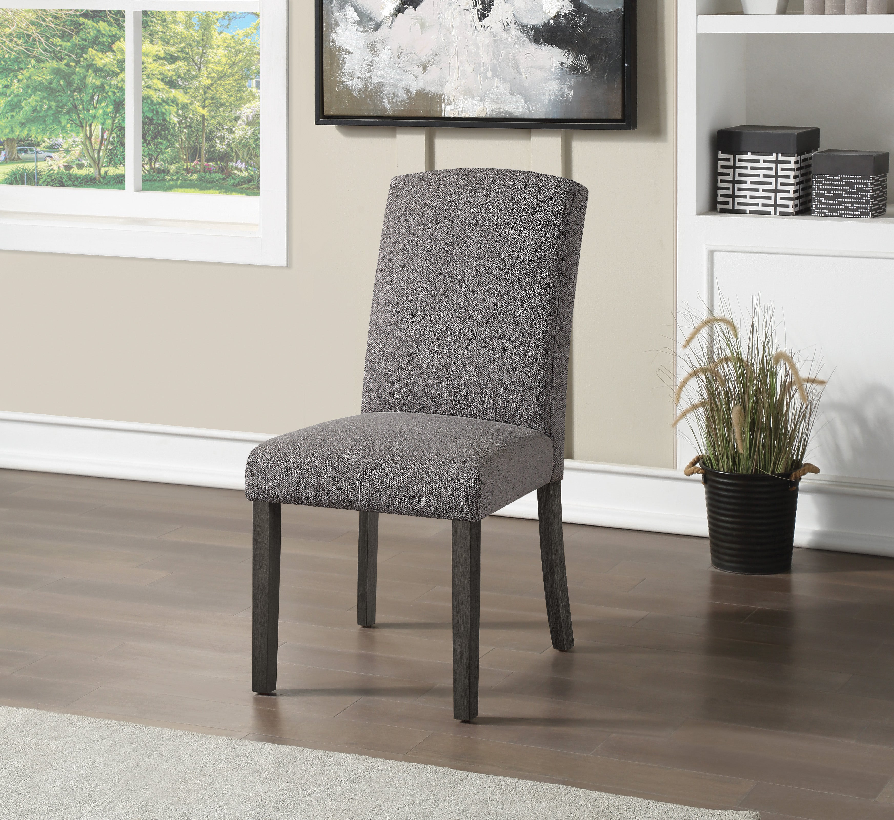 Everly Dining Chair 2pk - Charcoal