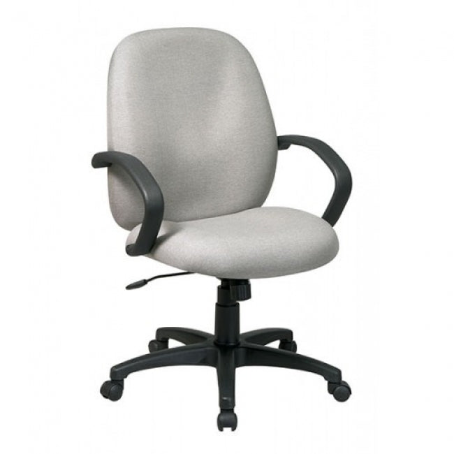 Executive Mid Back Managers Chair with Fabric Back - Custom A Grade Fabric