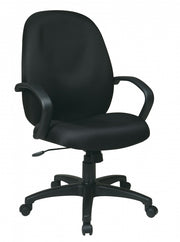 Executive High Back Managers Chair with Fabric Back - Custom B Grade Fabric