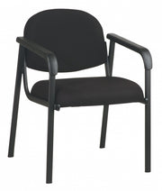 Designer Plastic Visitor Chair with Shell Back - Custom B Grade Fabric