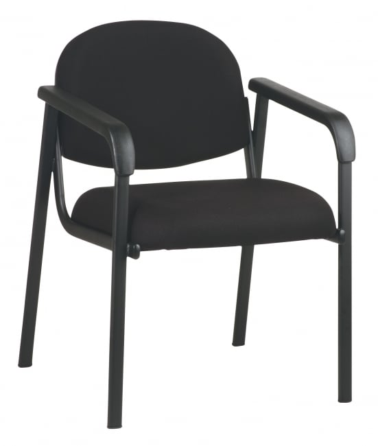 Designer Plastic Visitor Chair with Shell Back - Custom R Grade Fabric