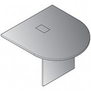 Expandable 48"X48" Bullet Top Component - Mahogany