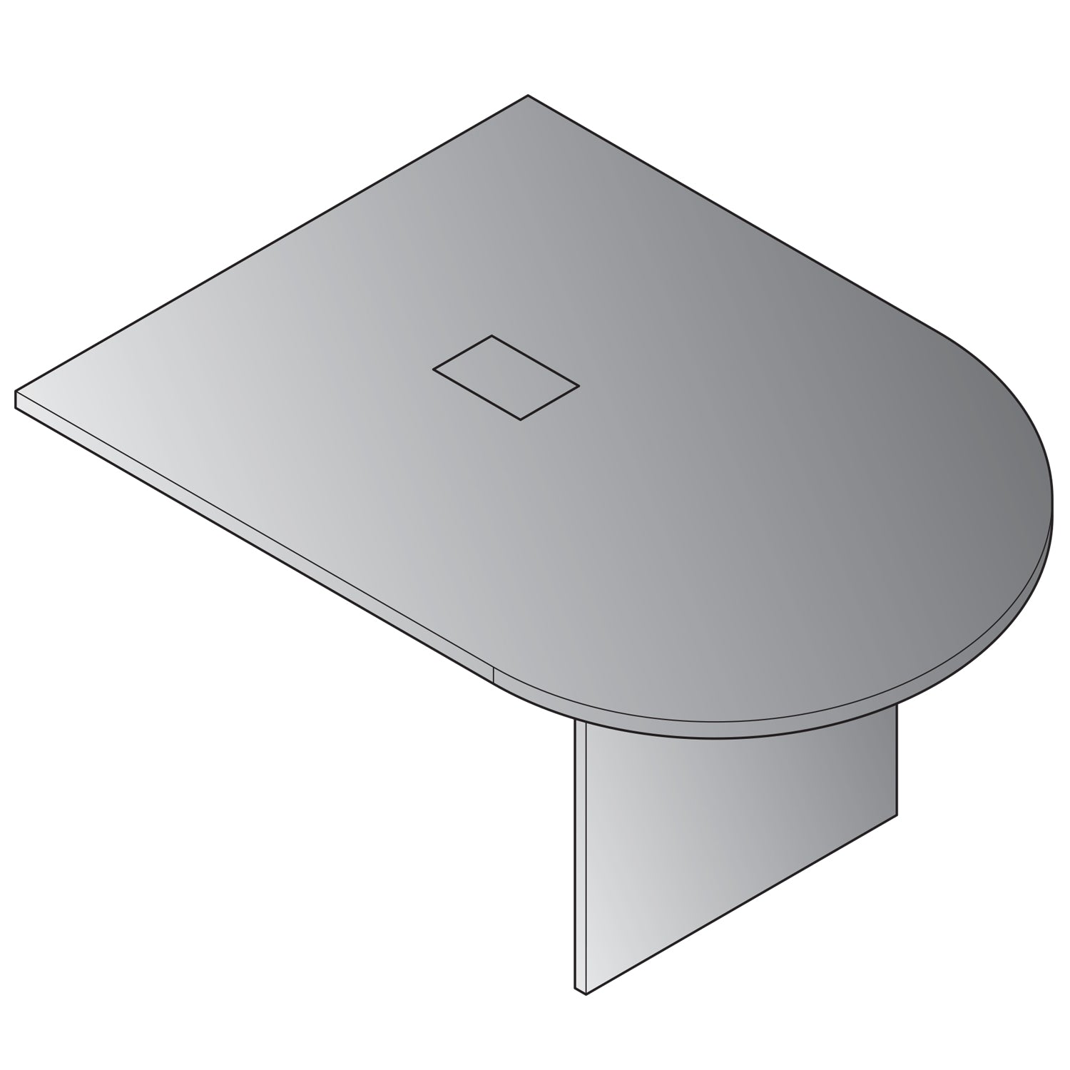 Expandable 60"X48" Bullet Top Component - Cherry
