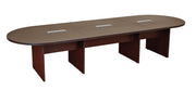 Expandable 12’ Racetrack Table - Espresso