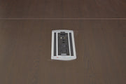 Expandable Tables Power/Data Unit, 2 Power, 2 Rj45 Cat. 6 Plus 6' Cord - Black