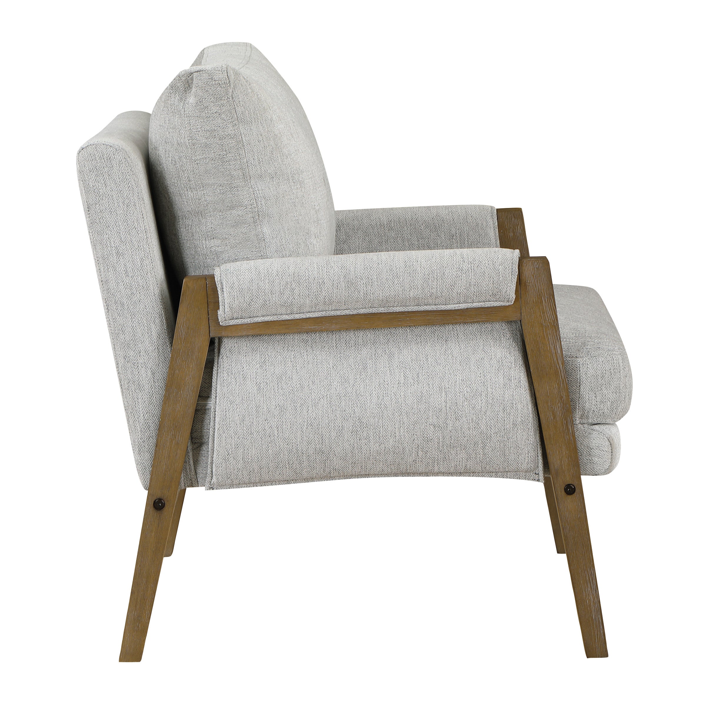 Faber Wood Frame Armchair - Smoke