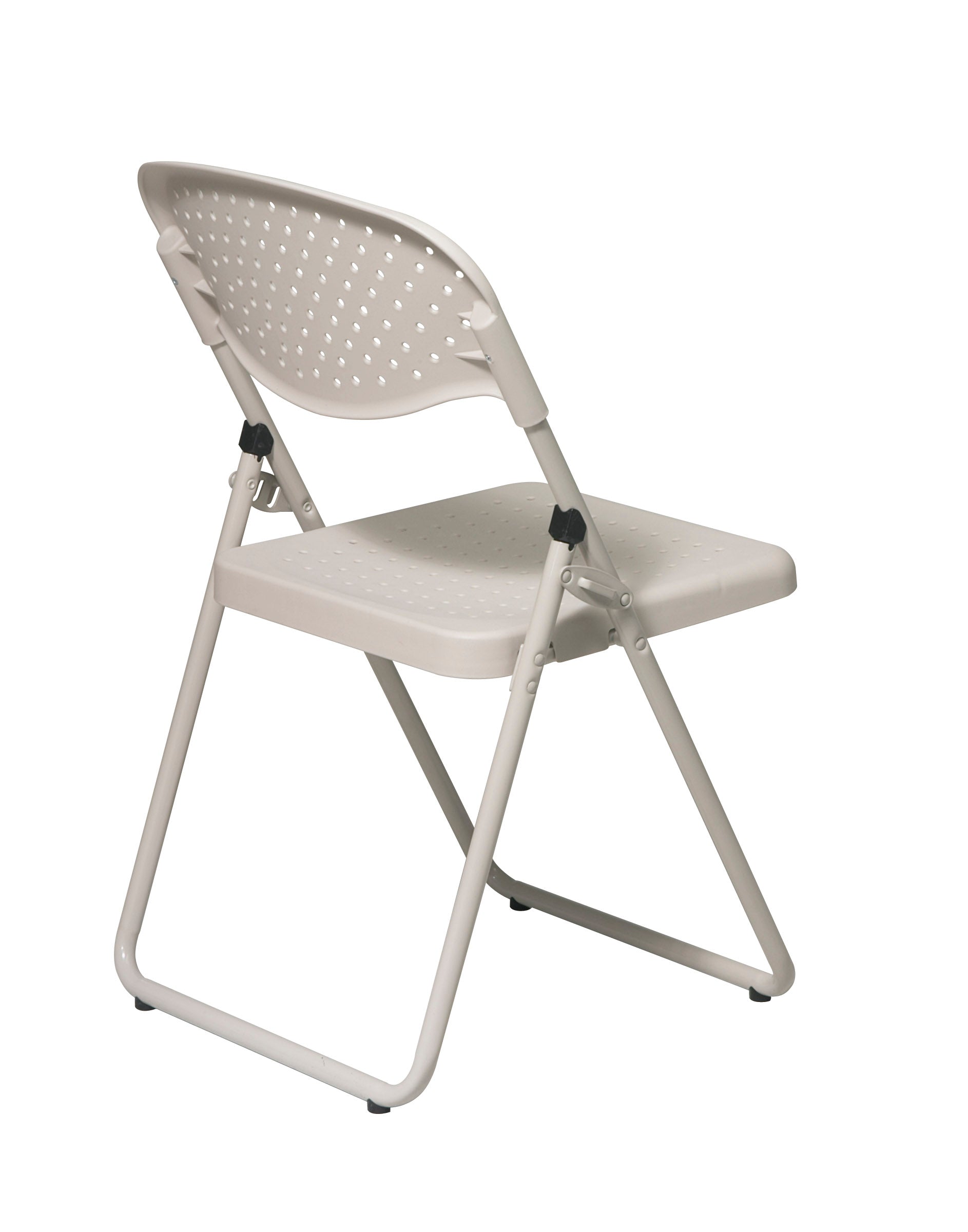 Folding Chair with Plastic Seat and Back - Beige