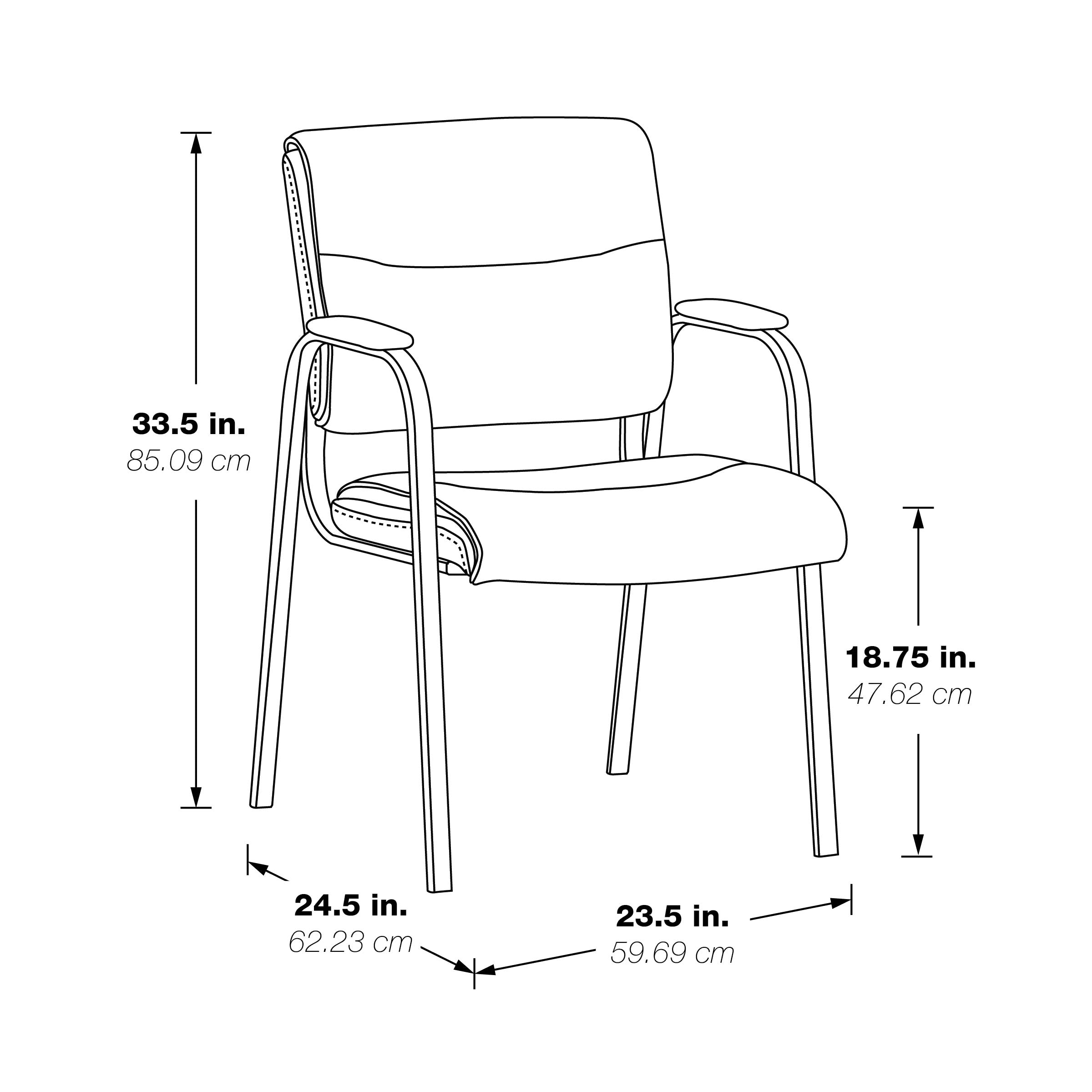 Guest Chair - Taupe/Black