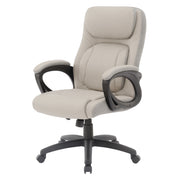 Faux Leather Manager's Chair  - Charcoal/ Grey