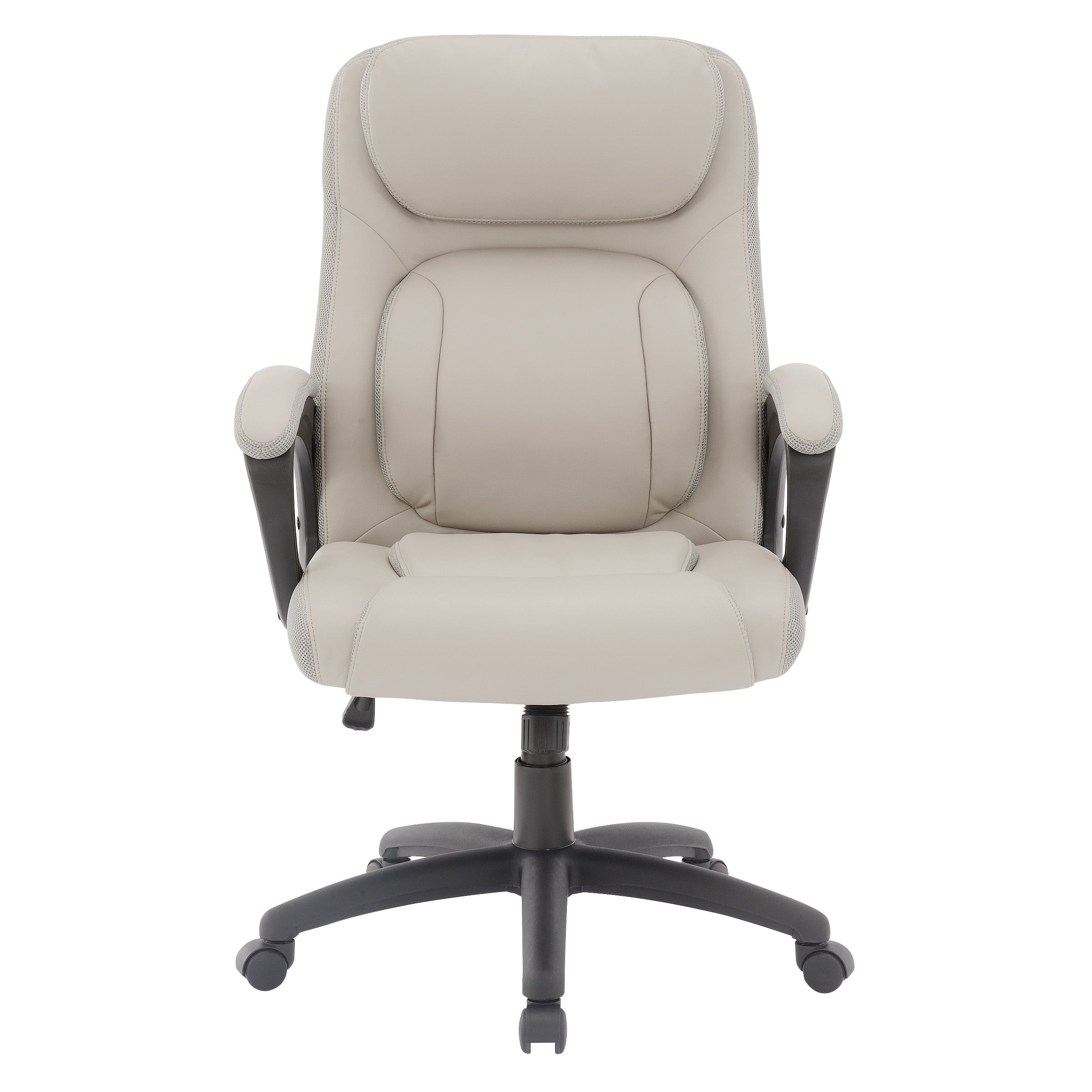 Faux Leather Manager's Chair  - Charcoal/ Grey