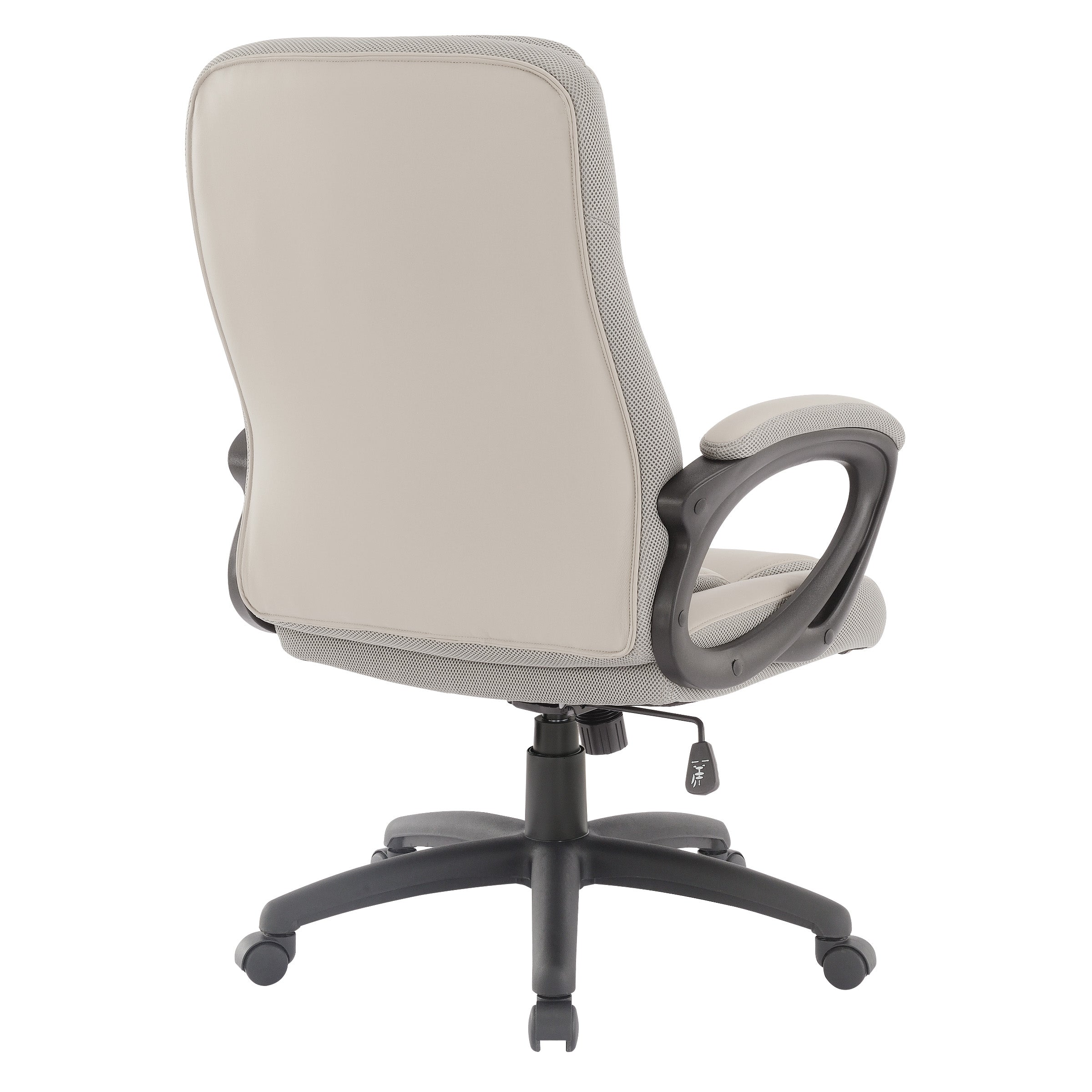 Faux Leather Manager's Chair  - Charcoal/ Grey