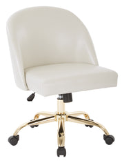 Layton Mid Back Office Chair - Cream