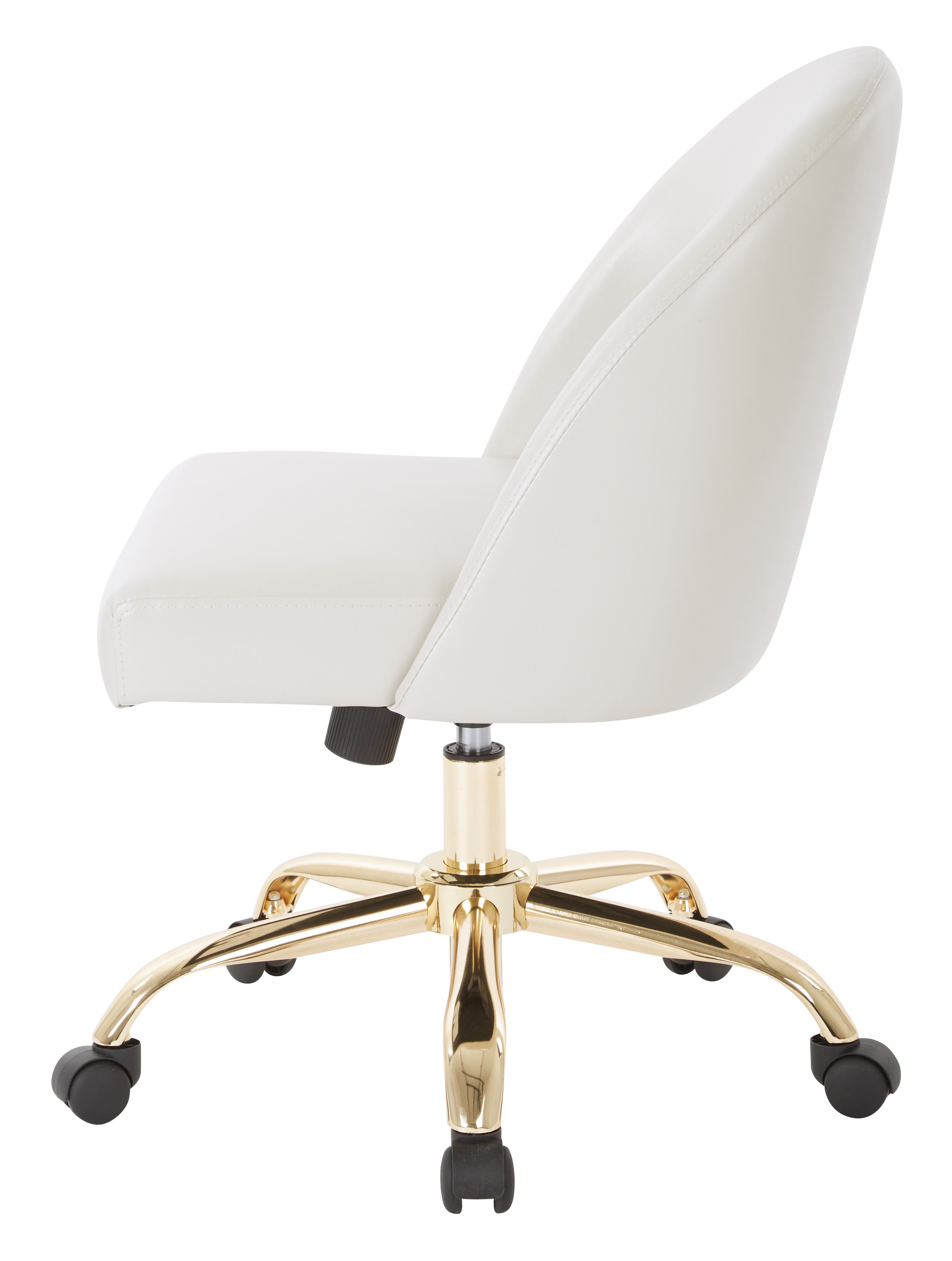 Layton Mid Back Office Chair - Cream