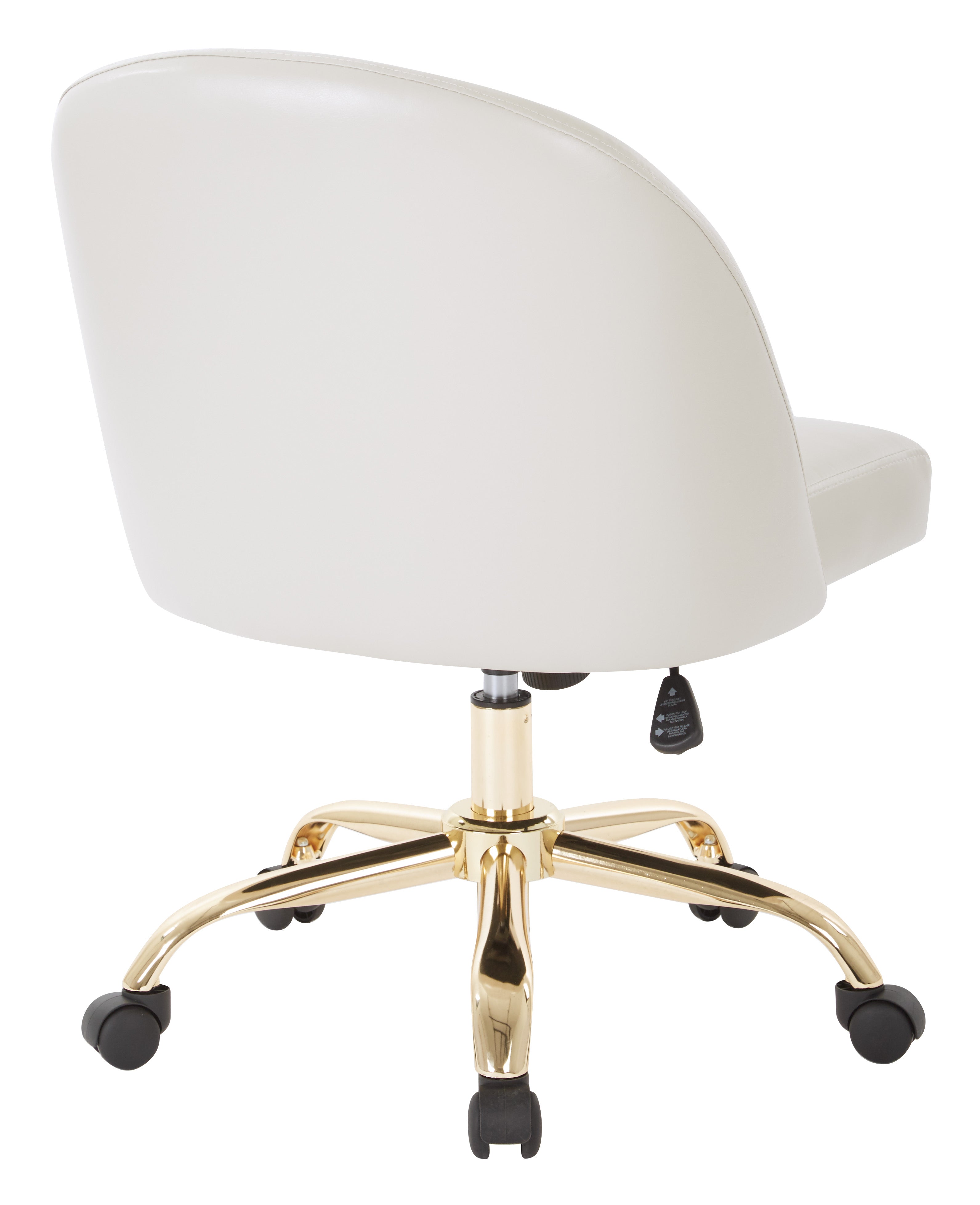 Layton Mid Back Office Chair - Cream