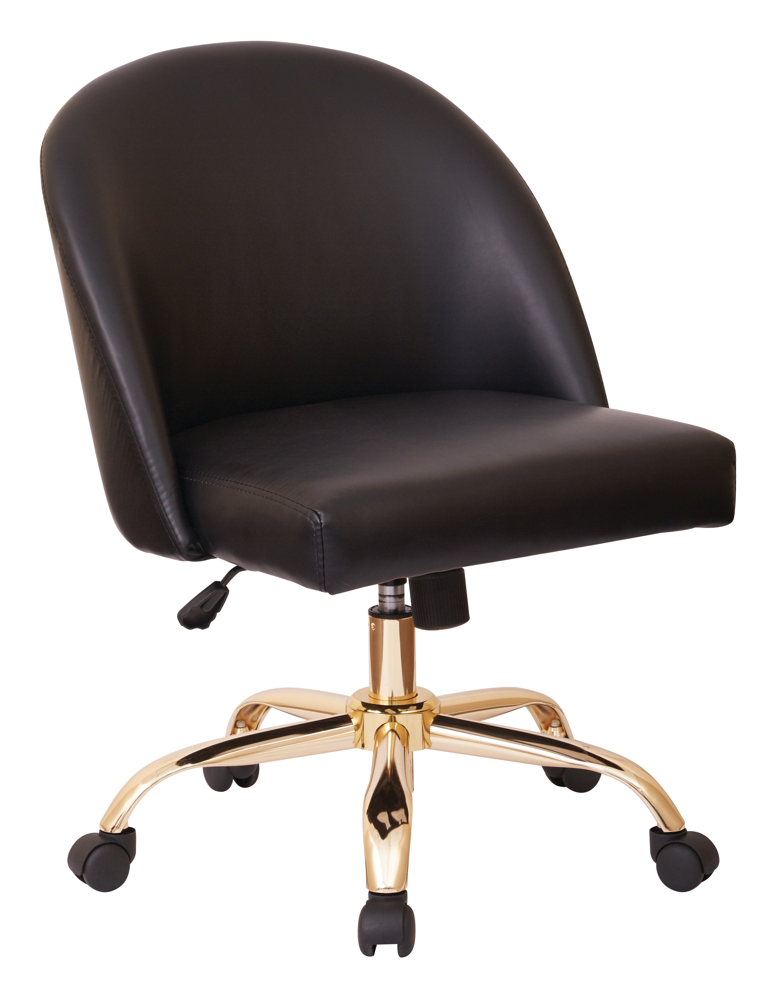 Layton Mid Back Office Chair - Black