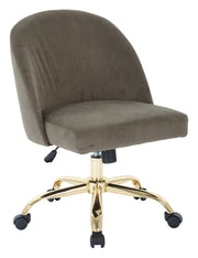 Layton Mid Back Office Chair - Brown