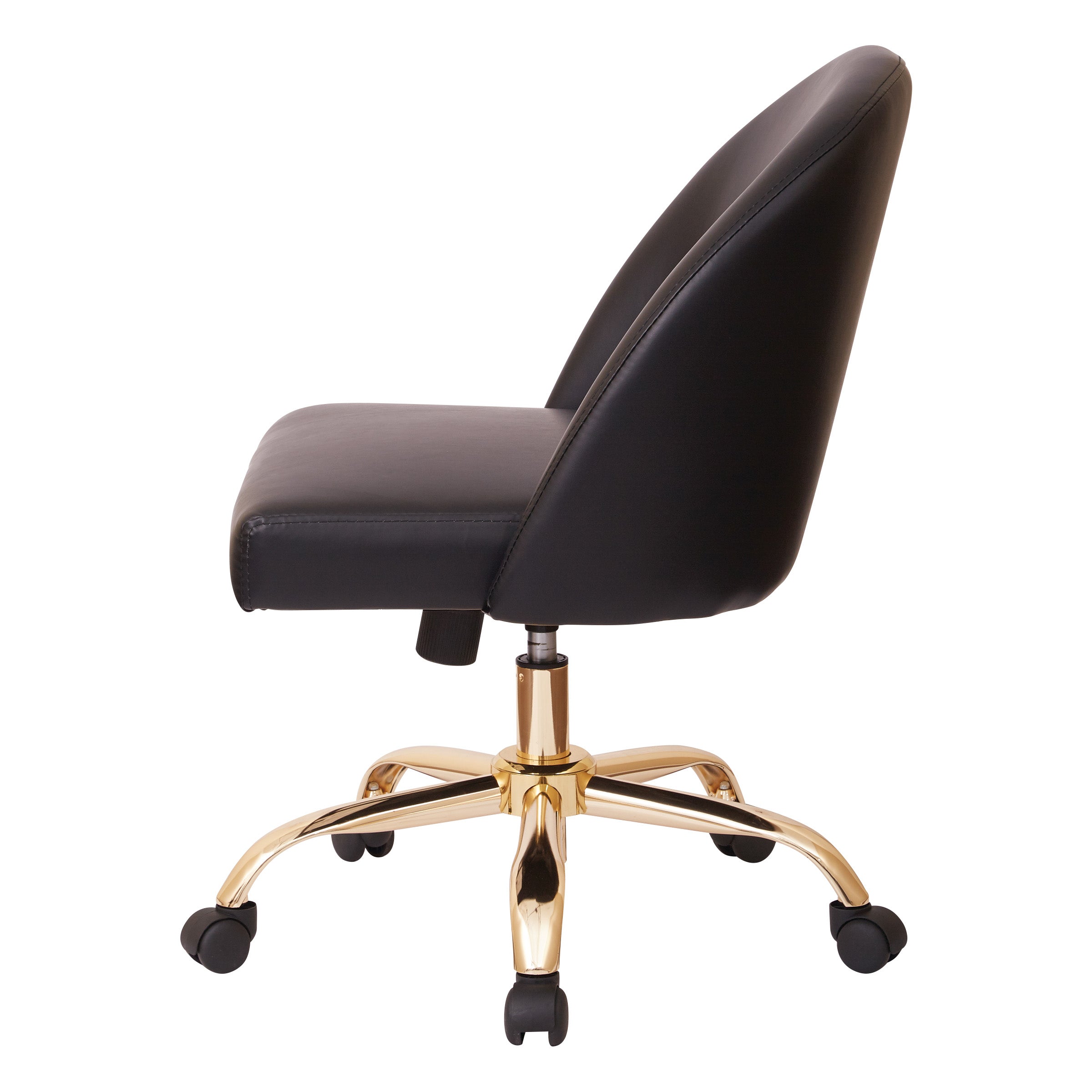 Layton Mid Back Office Chair - Brown