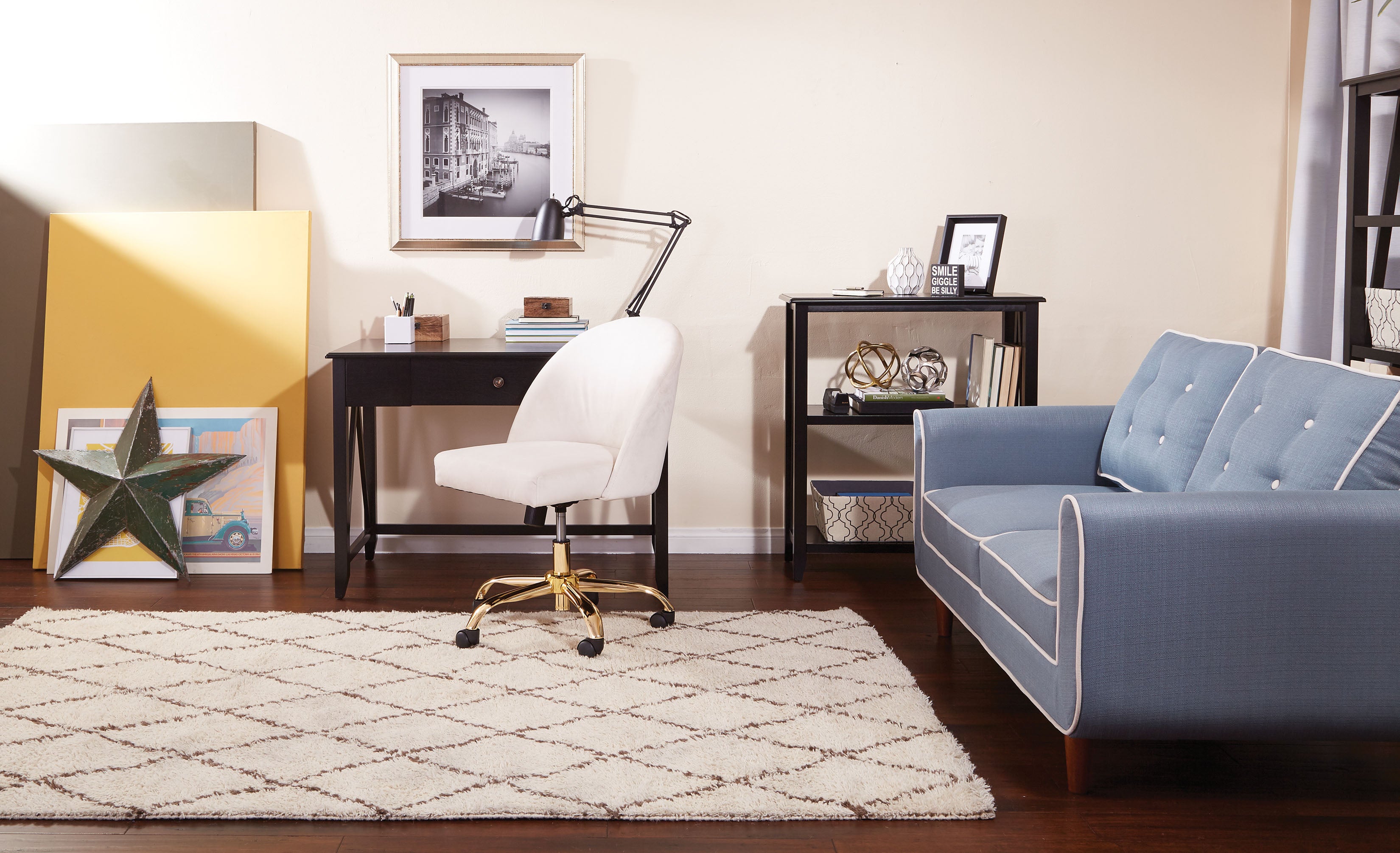 Layton Mid Back Office Chair - Oyster