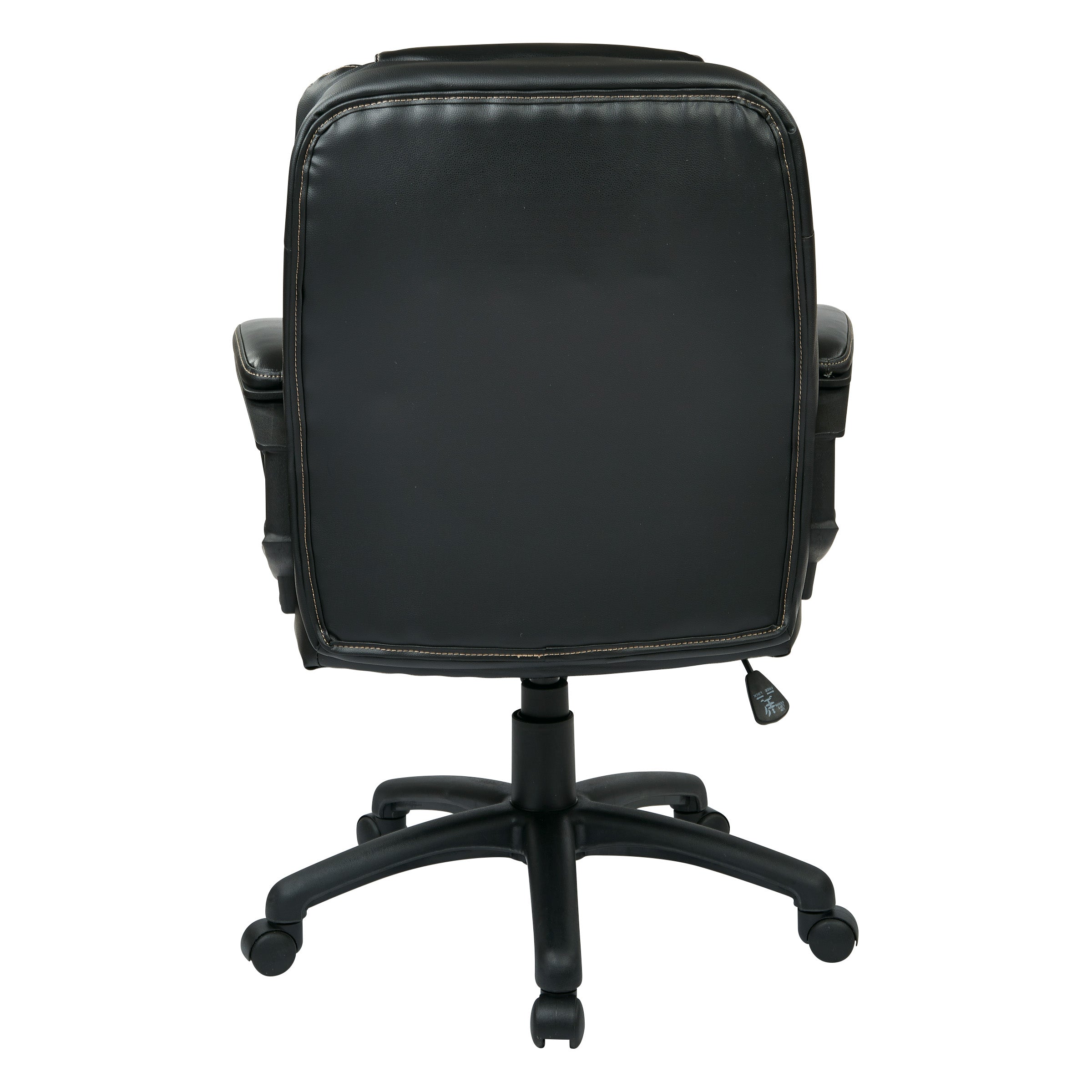 Faux Leather Managers Chair - Black