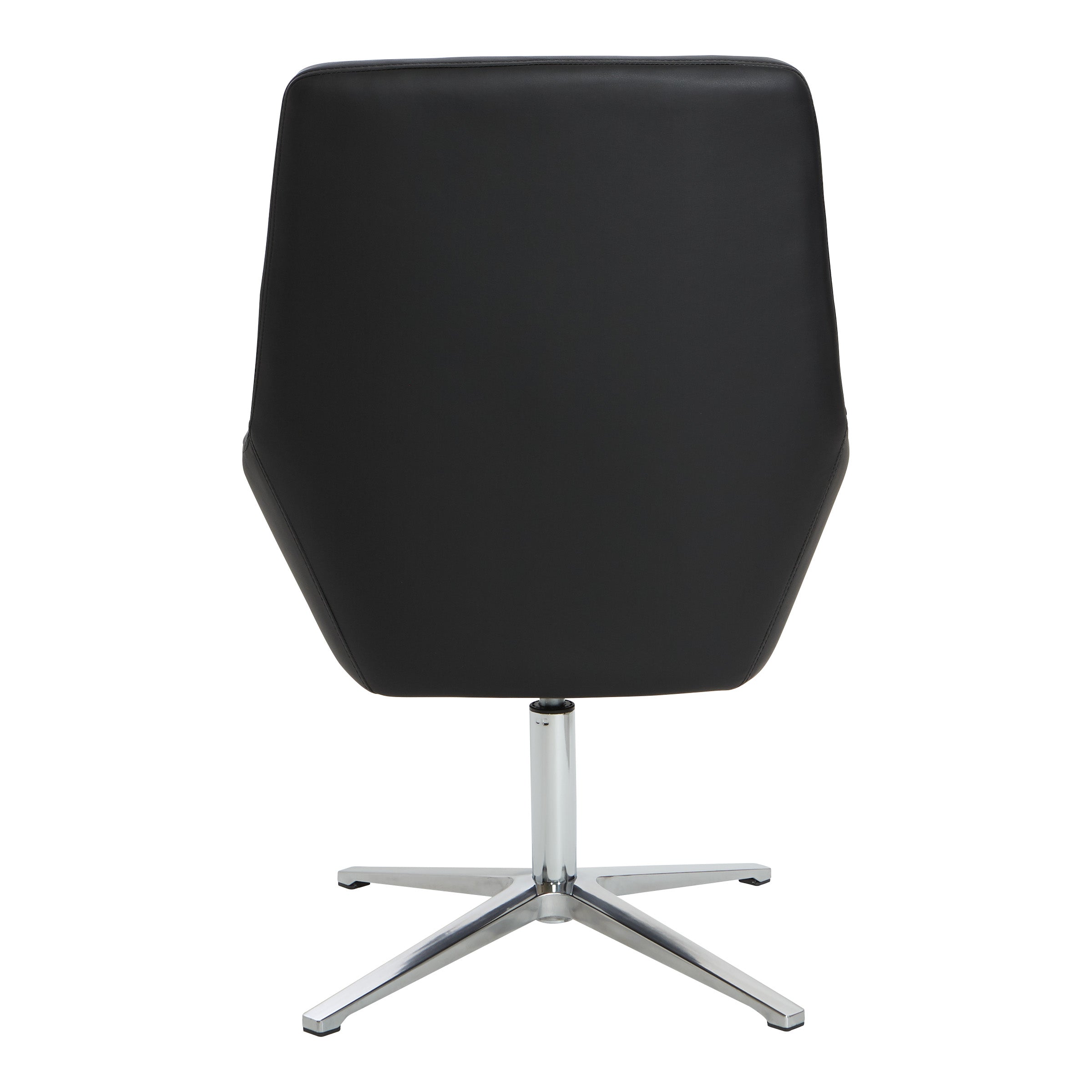 Modern Scoop Office Chair - Black