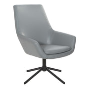 Modern Scoop Office Chair - Charcoal Grey