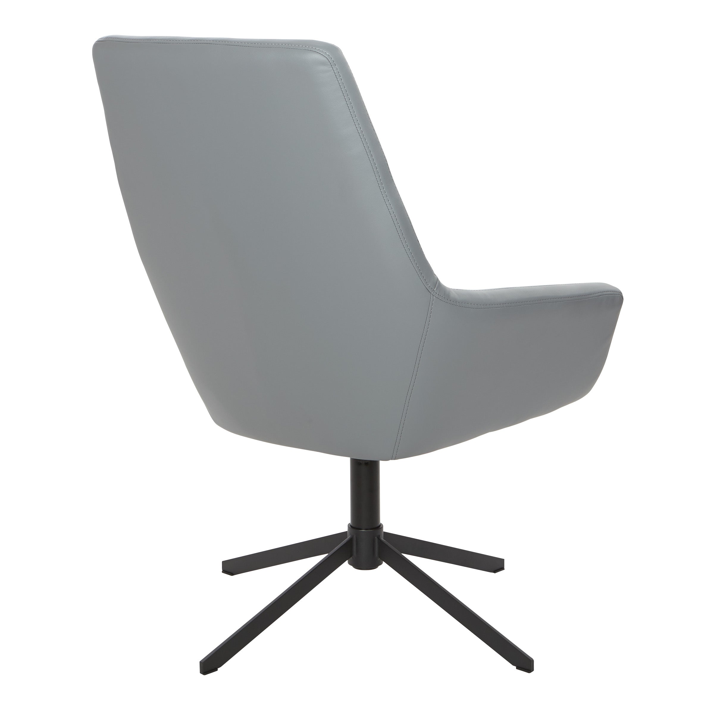 Modern Scoop Office Chair - Charcoal Grey