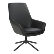 Modern Scoop Office Chair - Black
