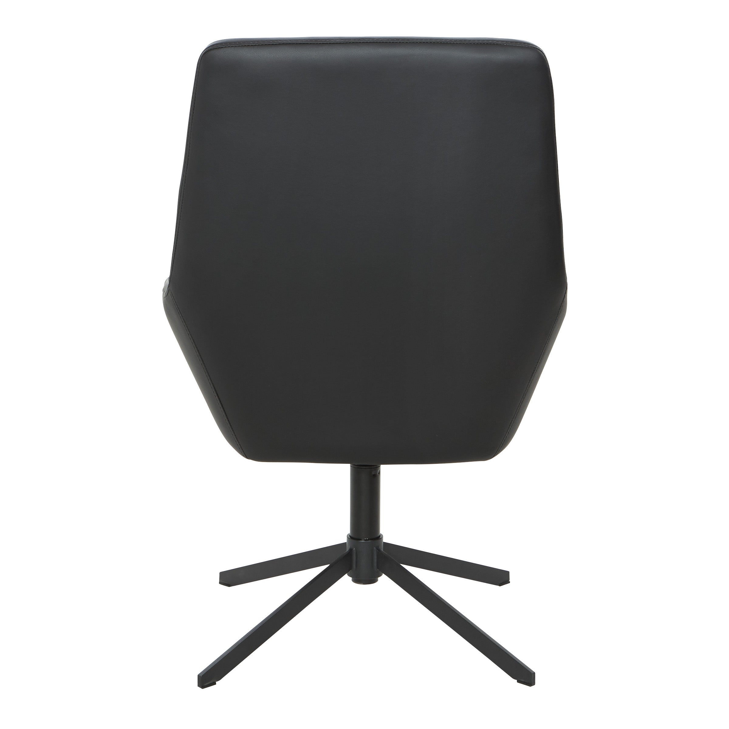Modern Scoop Office Chair - Black