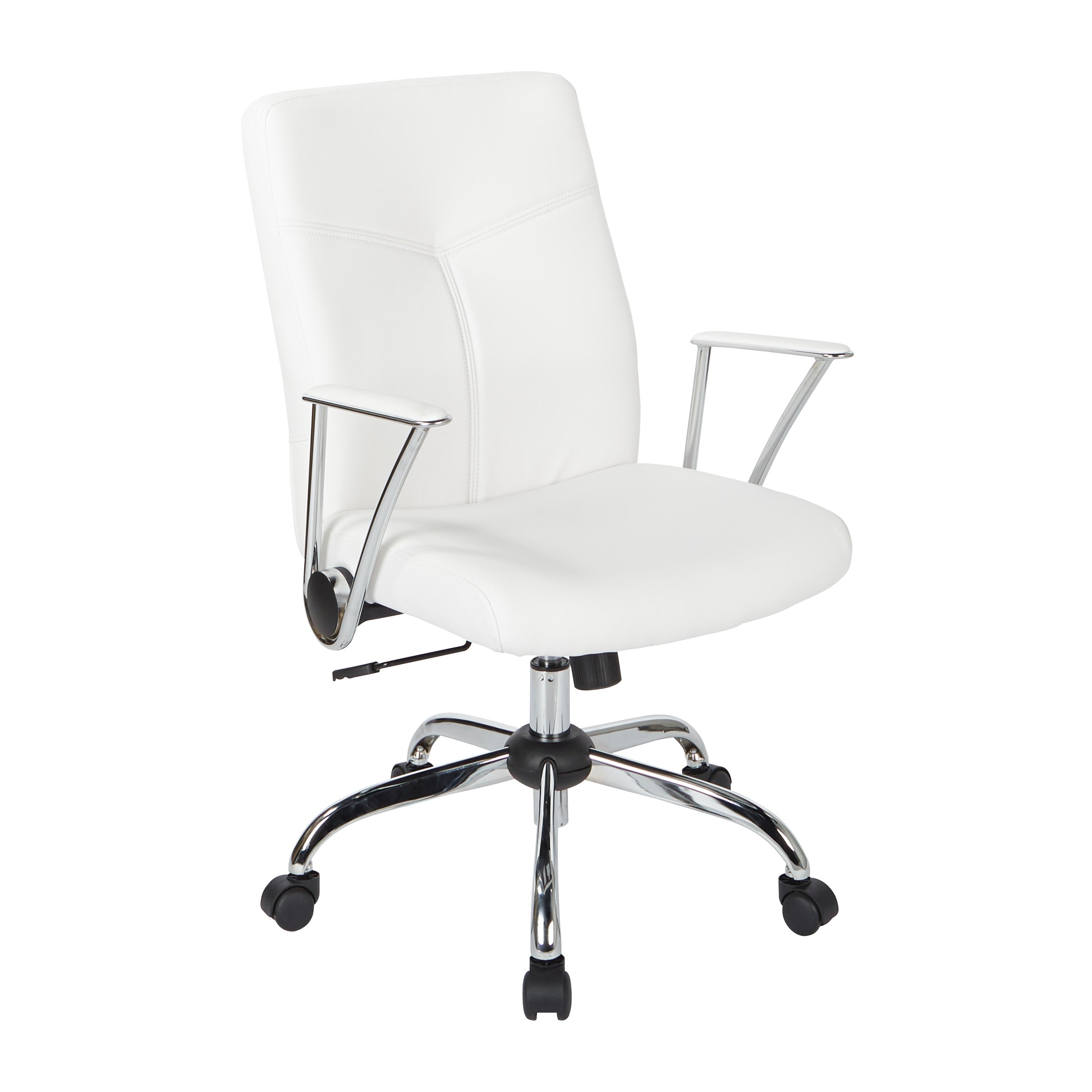 Faux Leather Chair - White