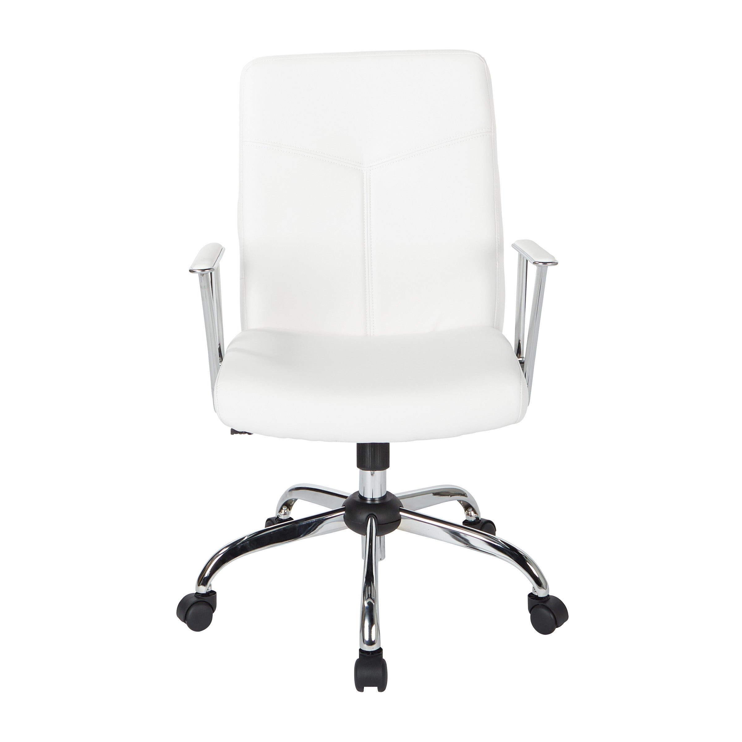 Faux Leather Chair - White