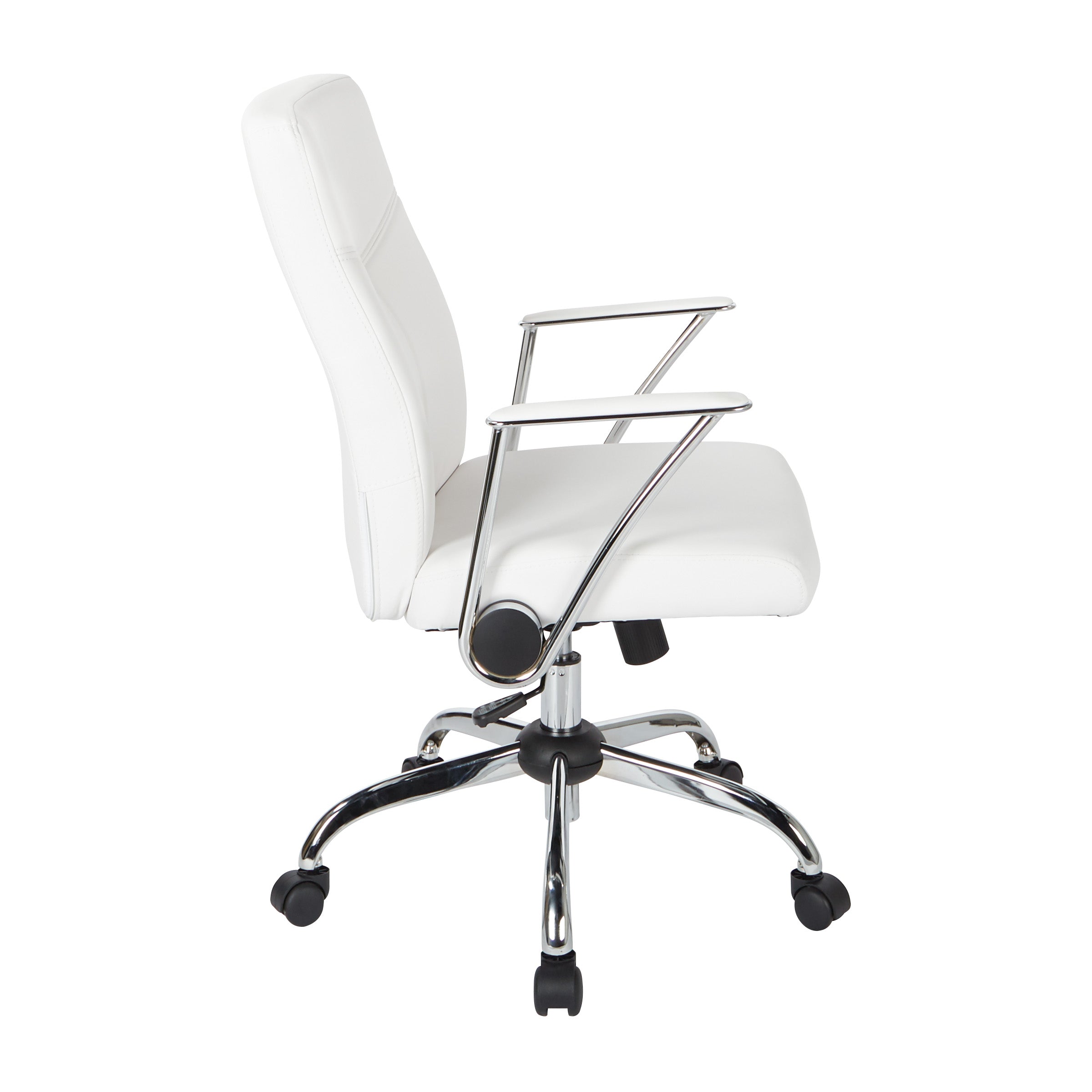 Faux Leather Chair - White