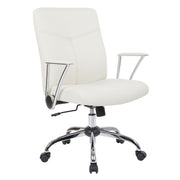 Faux Leather Chair - Cream