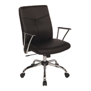 Faux Leather Chair - Black