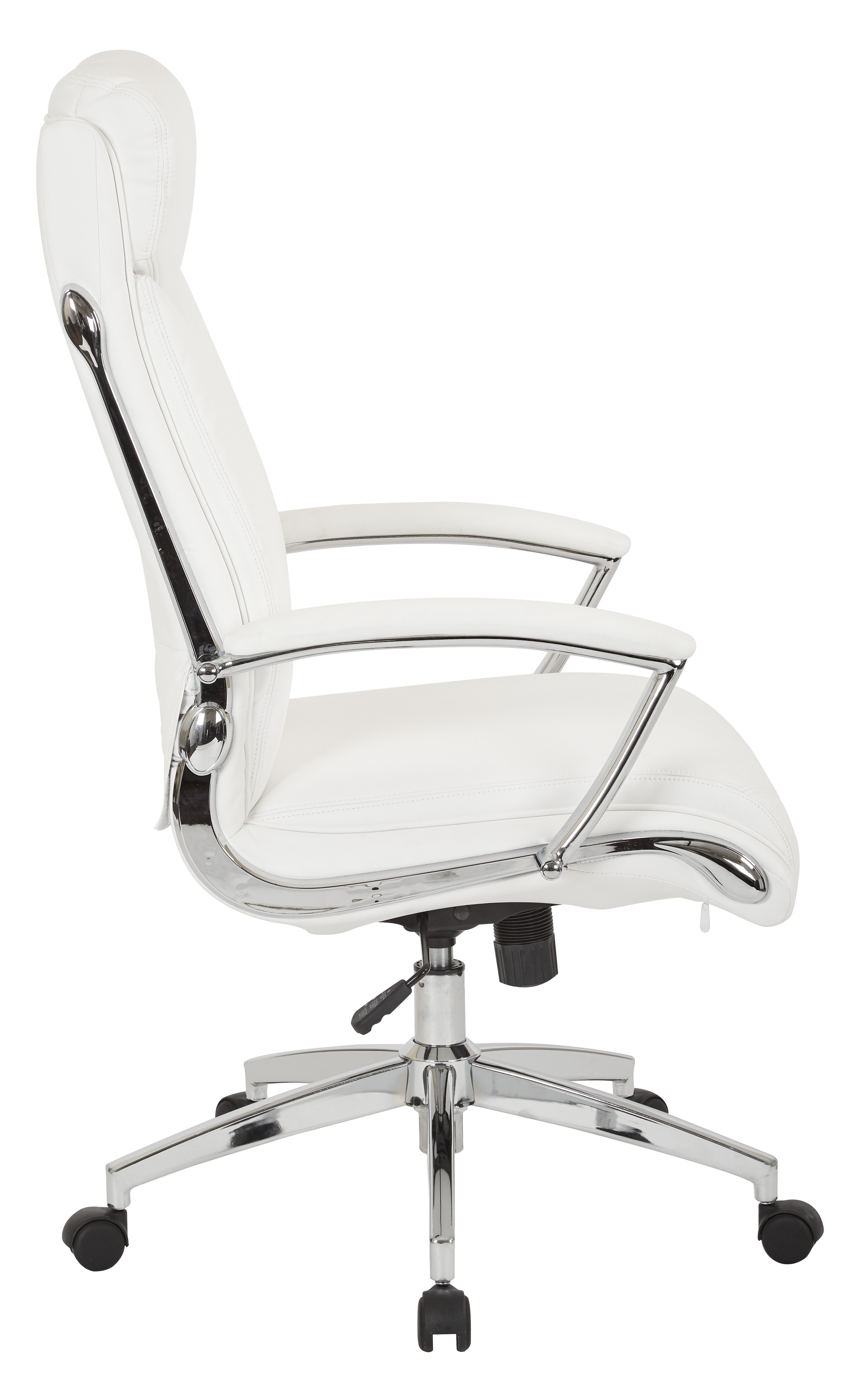 Executive Faux Leather High Back Chair - White