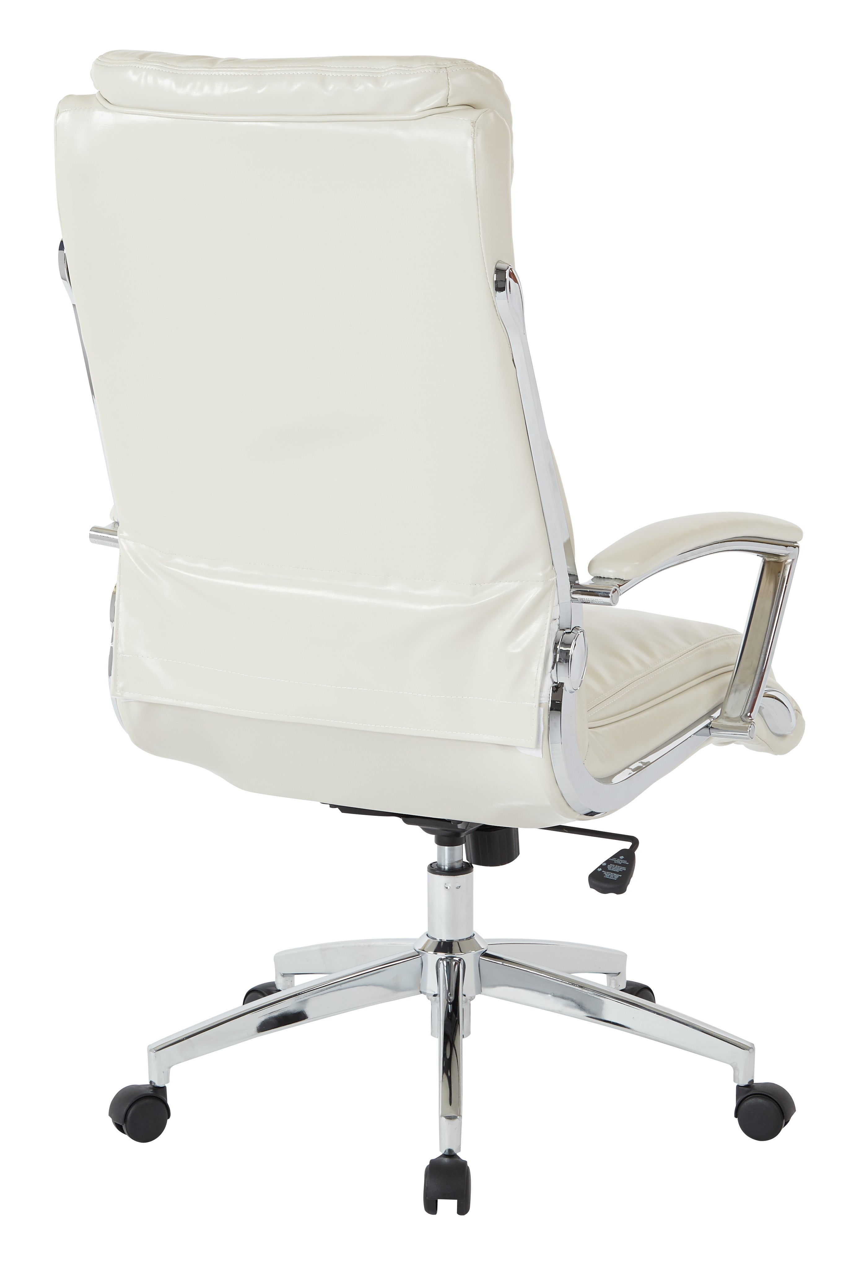 Executive Faux Leather High Back Chair - Cream