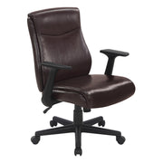 Mid Back Managers Office Chair - Chocolate