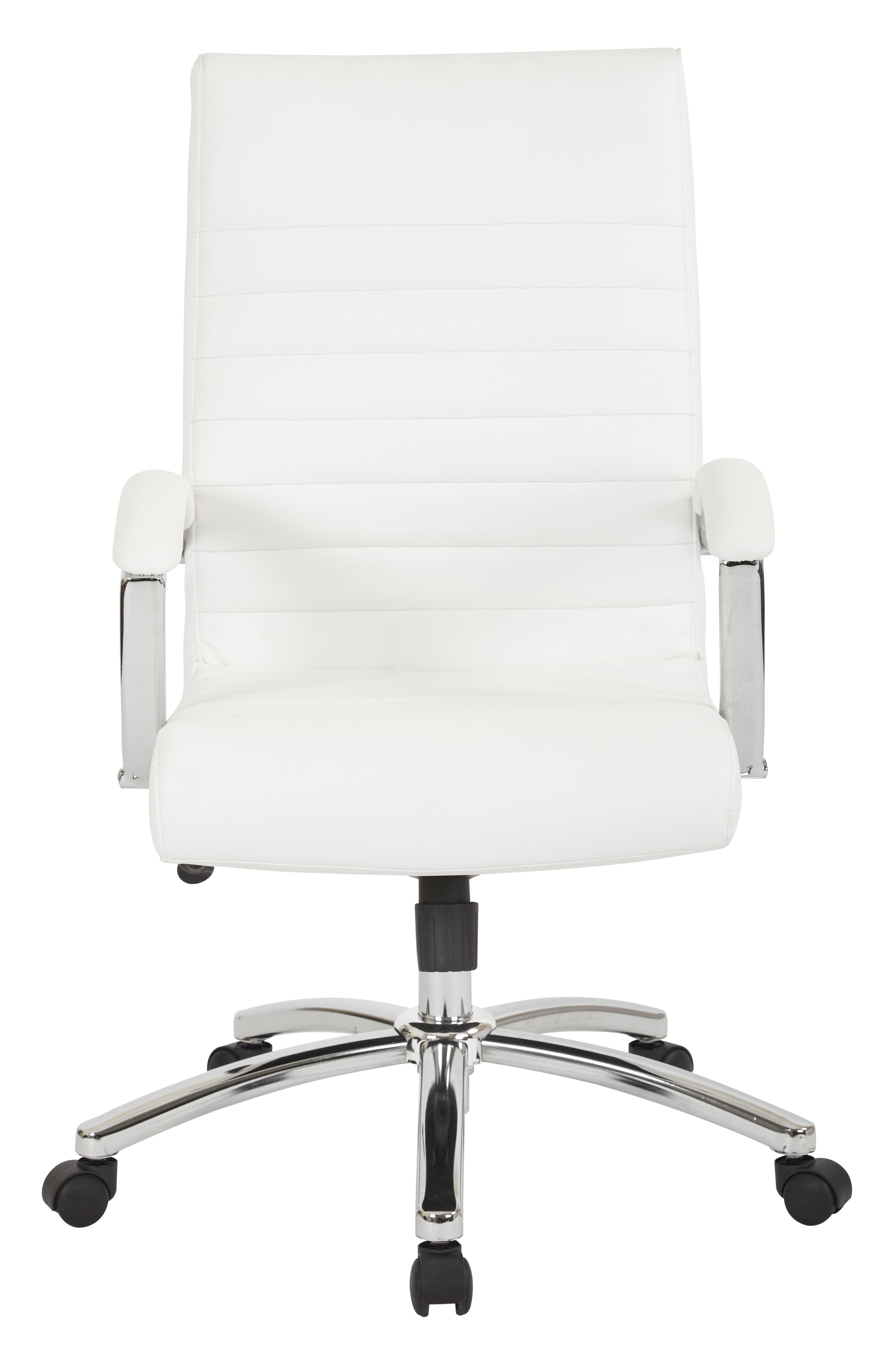 Executive Mid-Back Chair - White