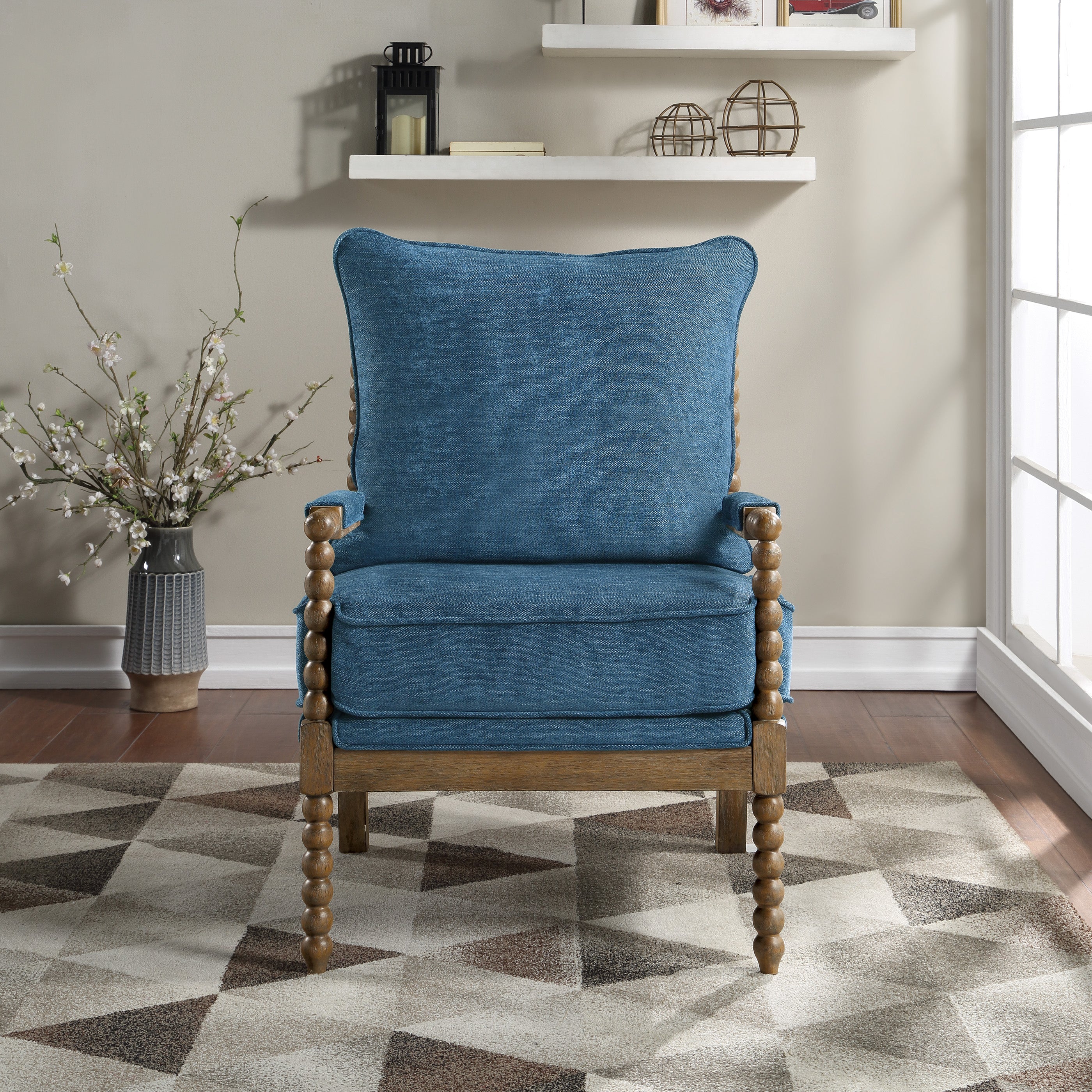 Fletcher Spindle Chair - Navy