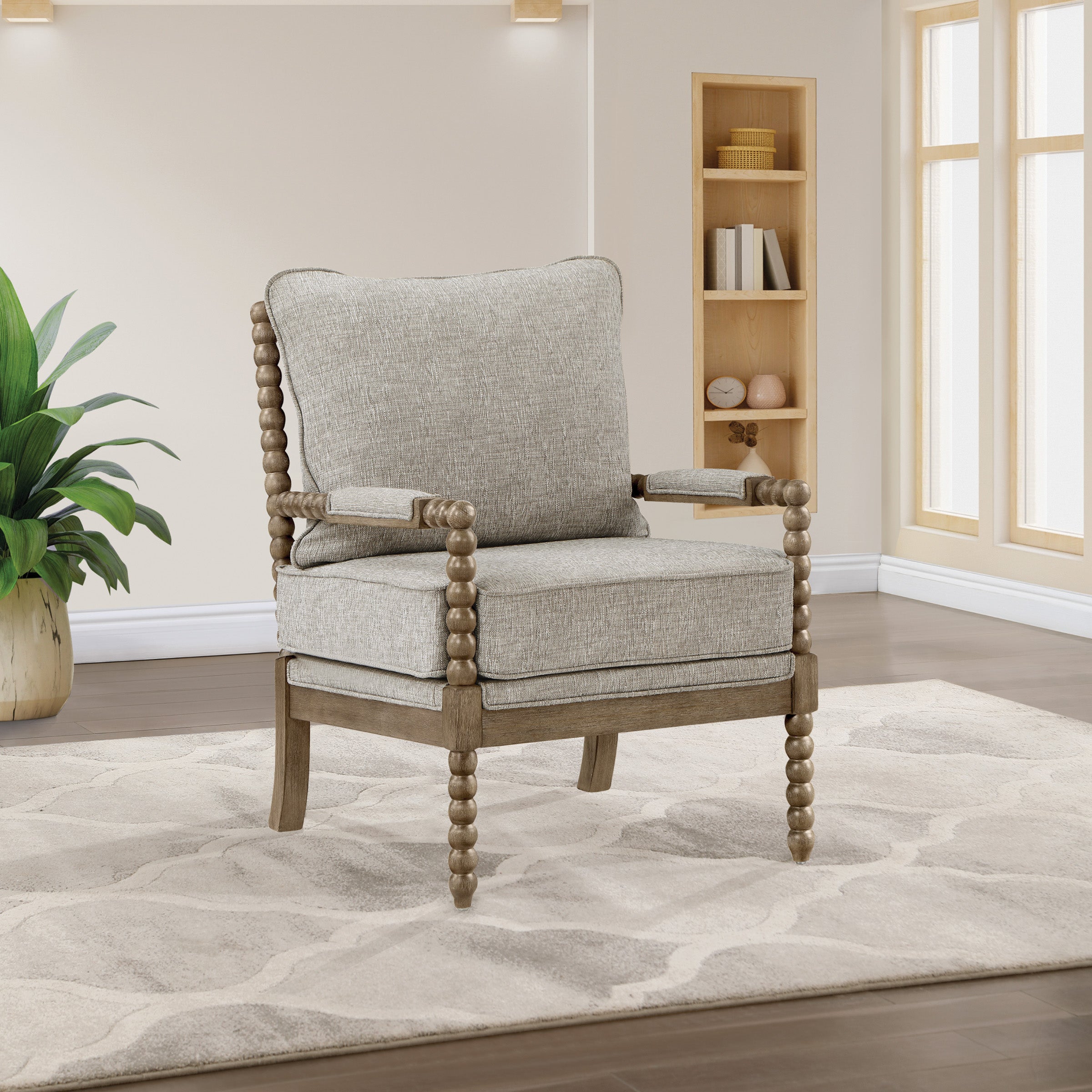 Fletcher Spindle Chair - Fog