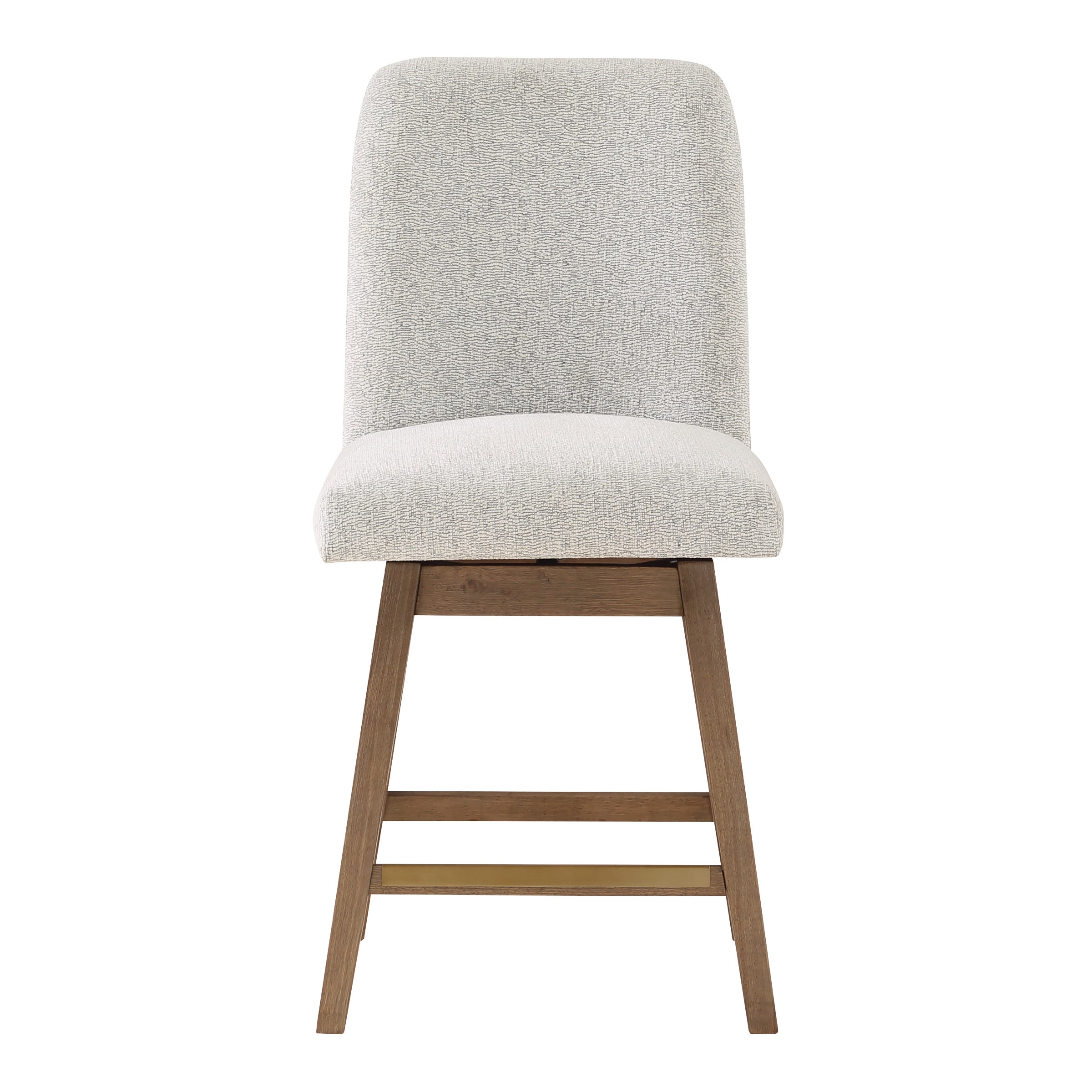 Finley 26” Swivel Counter Stool 2Pk - Parchment/Med Oak