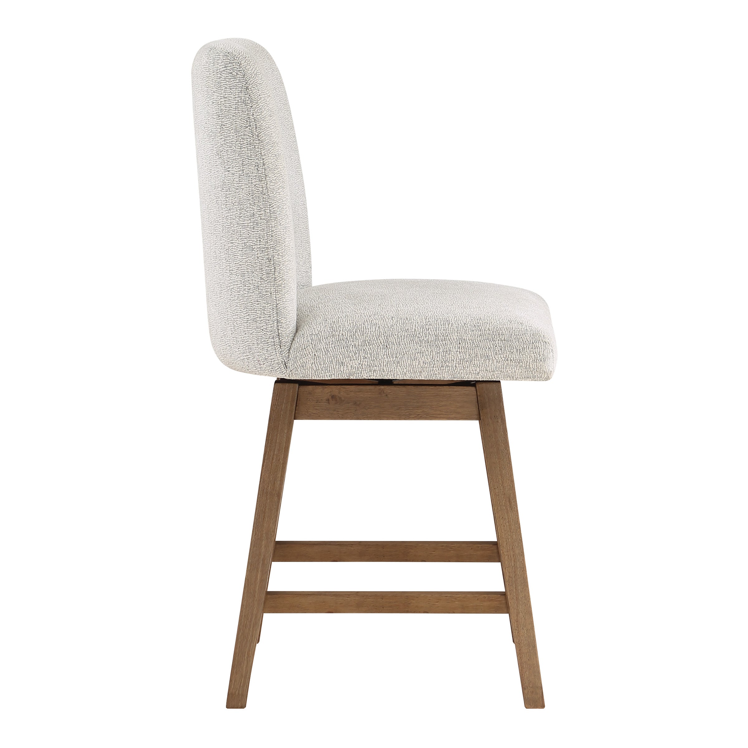 Finley 26” Swivel Counter Stool 2Pk - Parchment/Med Oak