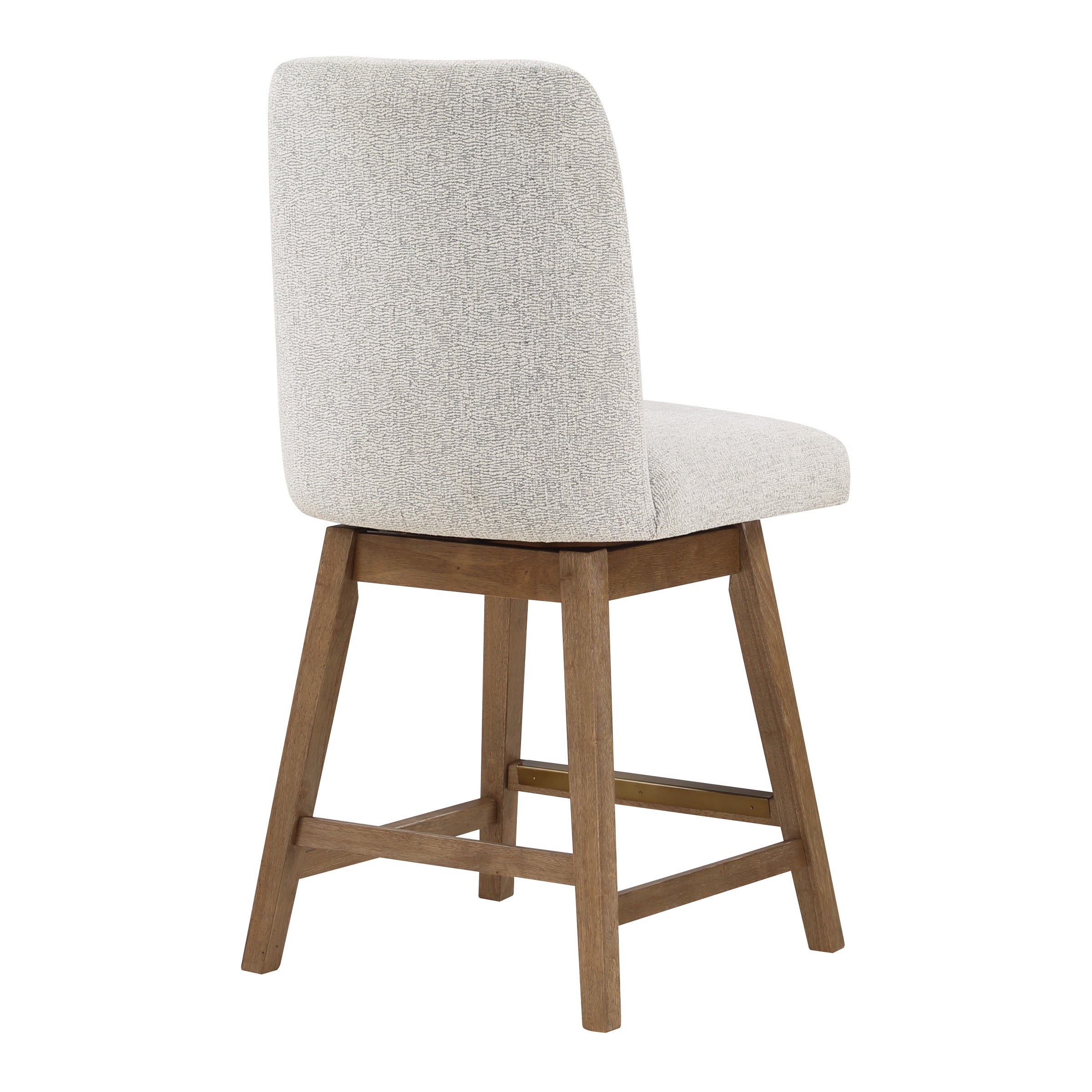 Finley 26” Swivel Counter Stool 2Pk - Parchment/Med Oak