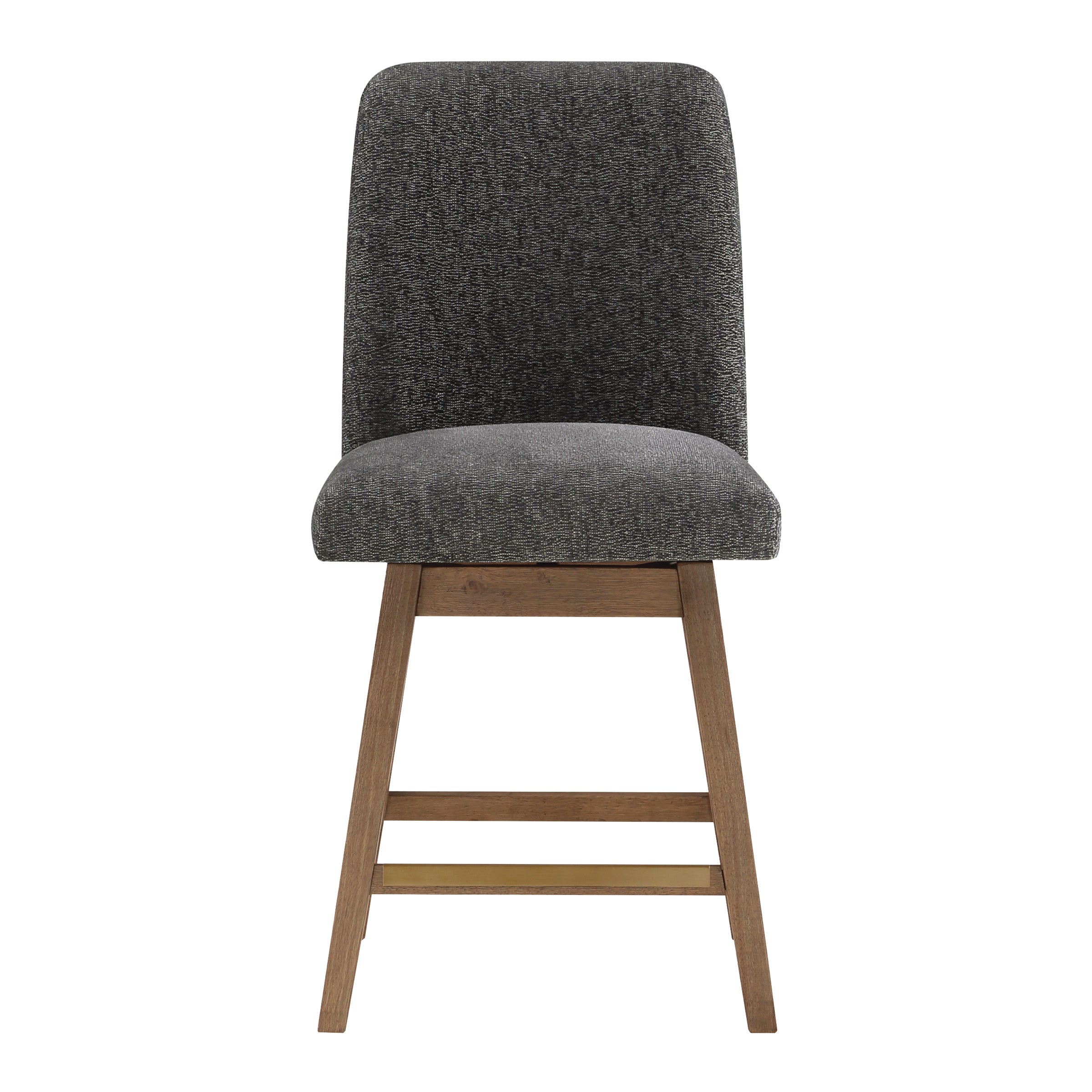 Finley 26” Swivel Counter Stool 2Pk - Charcoal/Med Oak